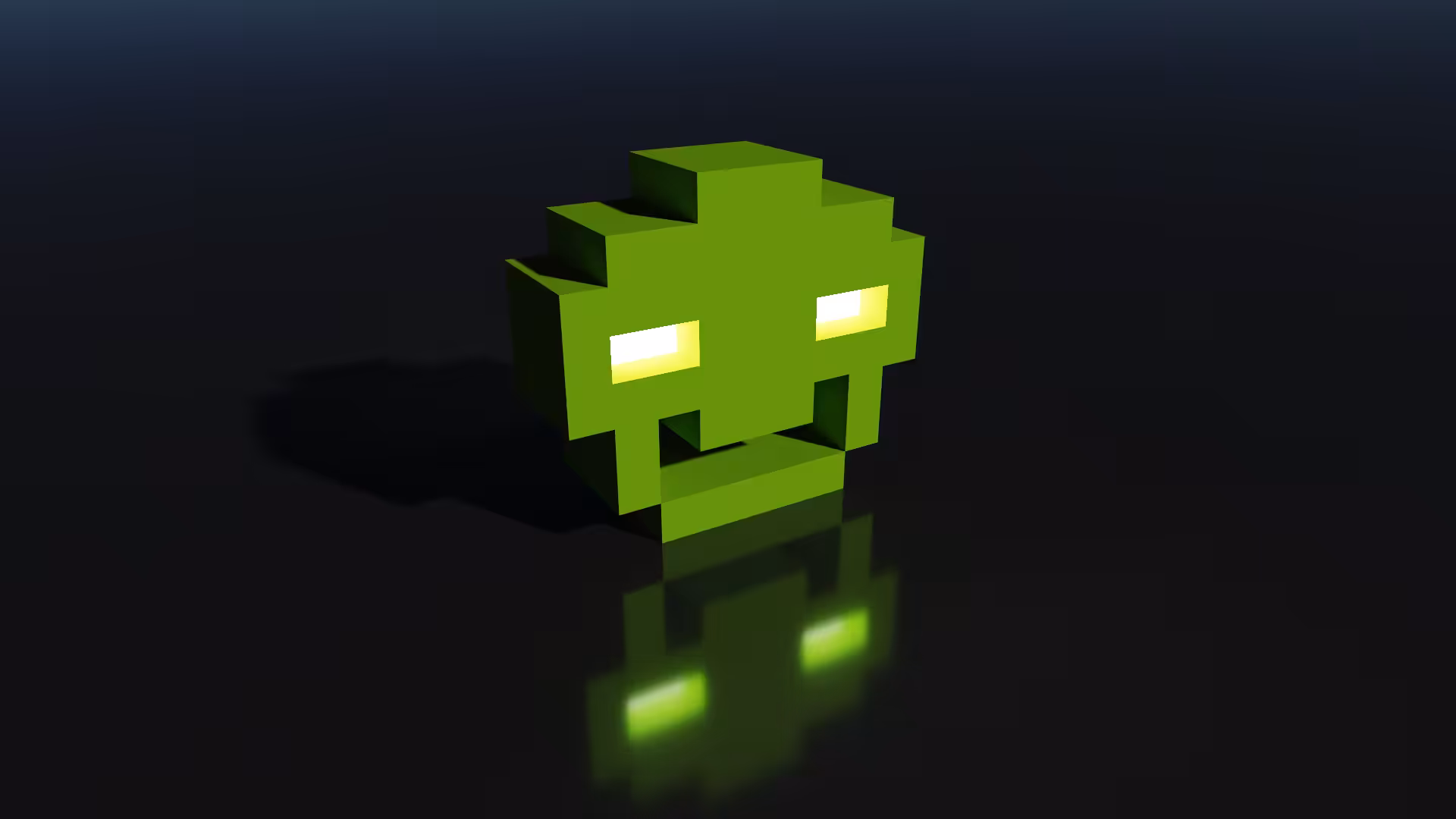 3D retro: Space Invader 8