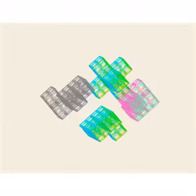 Brutalist Mesh Paintings #33