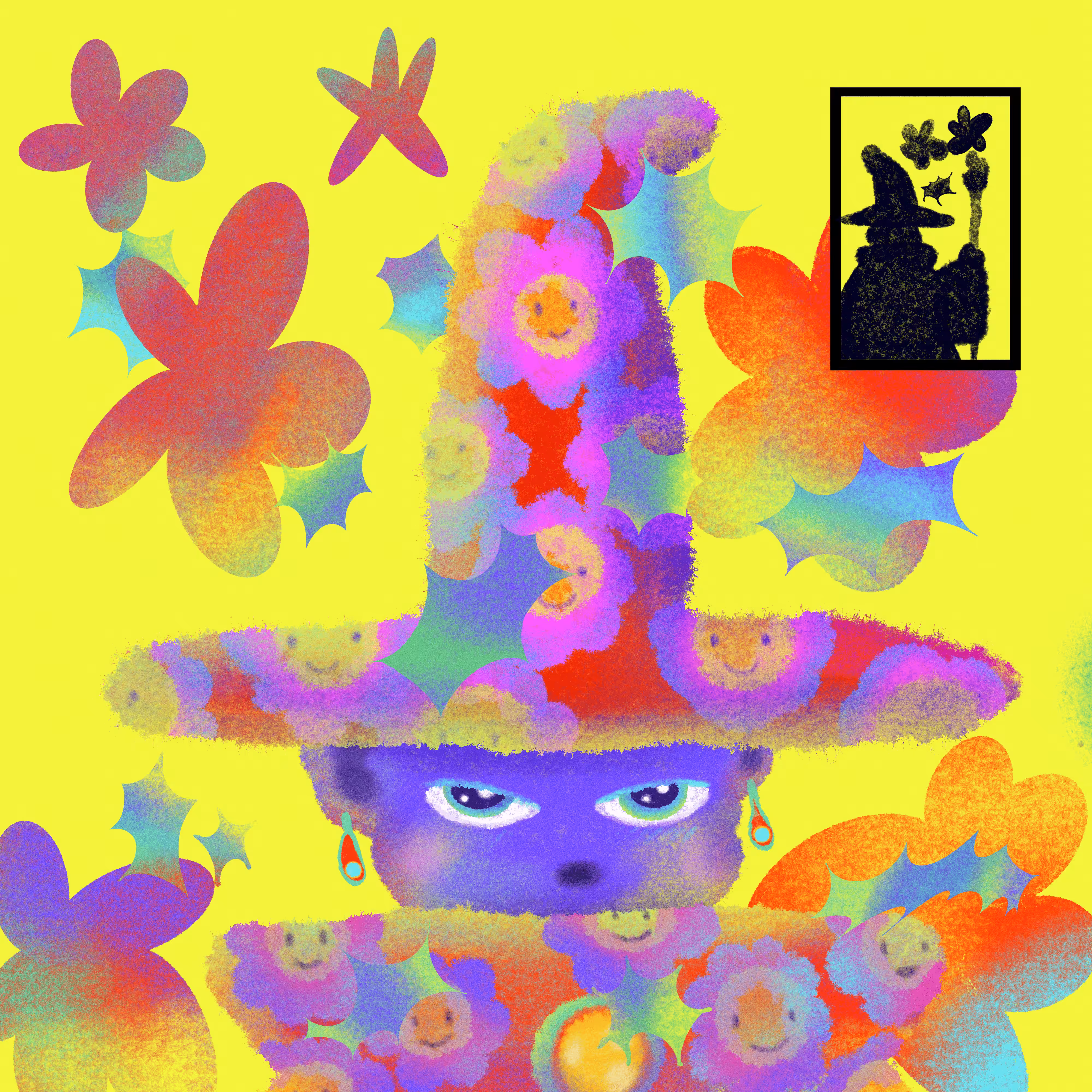 ✧˖° Chibi Trance Wizard Casting Iridescent Spell °✧˖