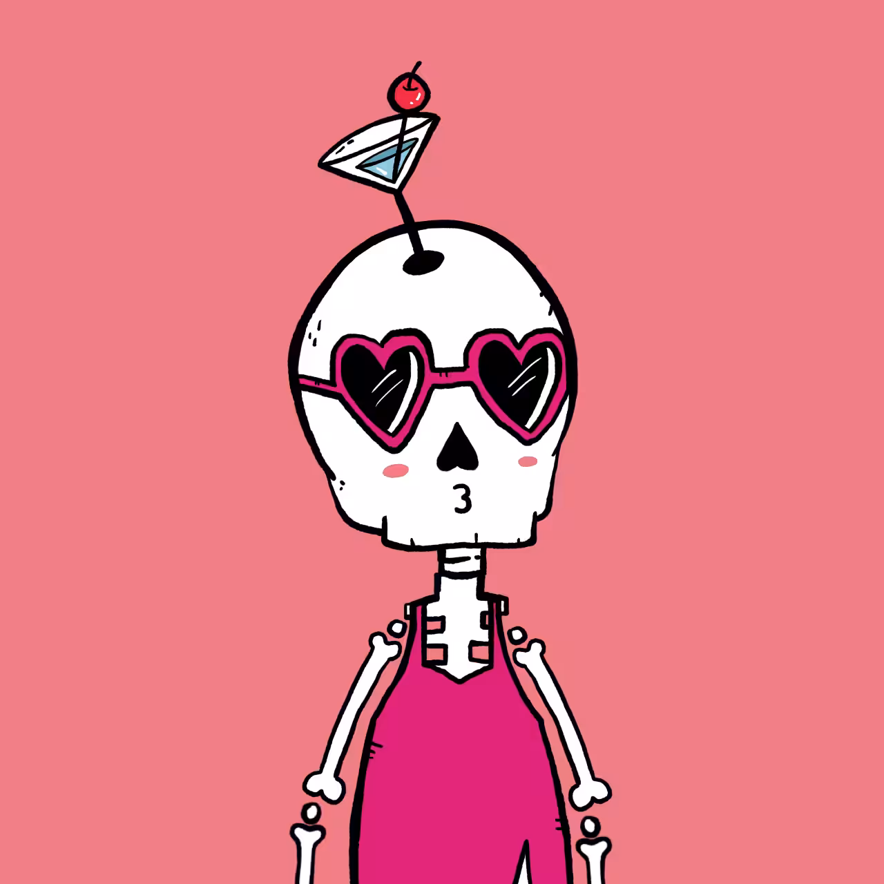 Skeledude: #061 The pink dude