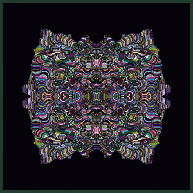 Symmetric Perlinized Ellipse #23