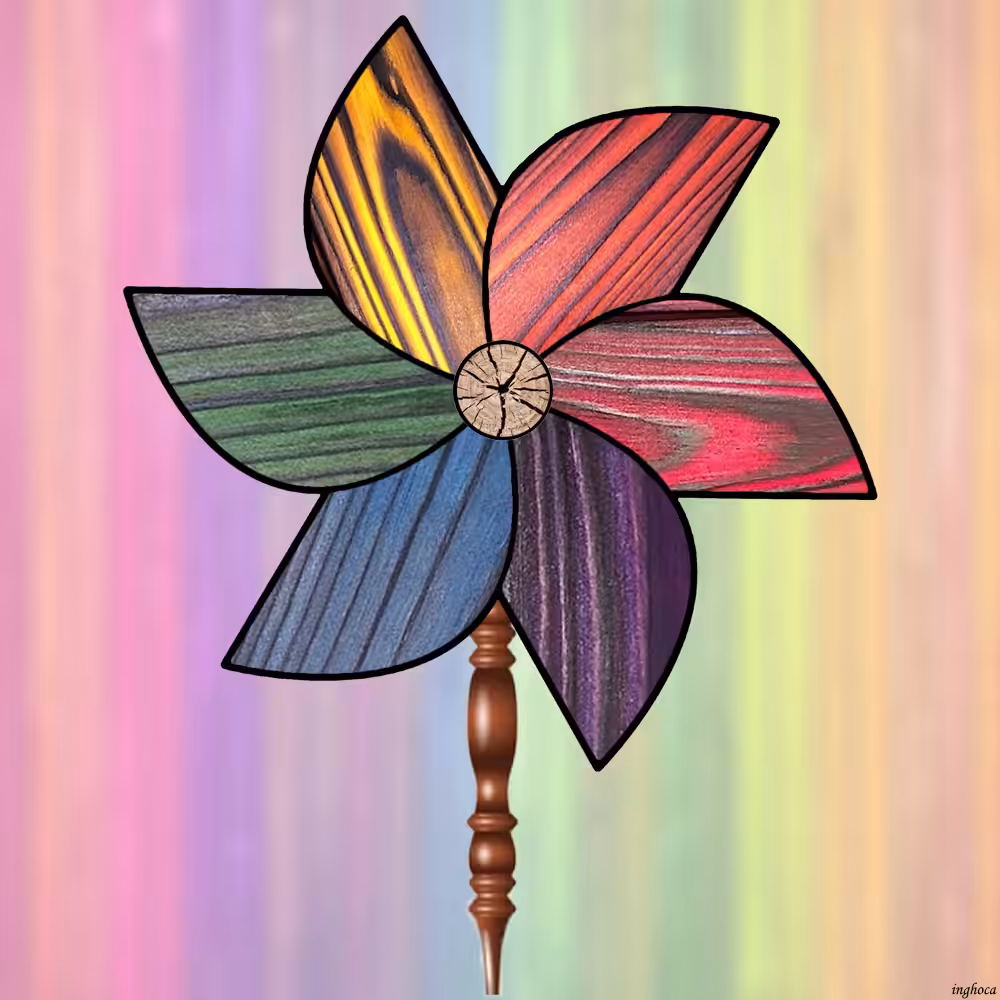 #blametezos - Pinwheel 135  wooden pinwheel
