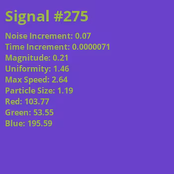 Signals in the Noise: Signal #275