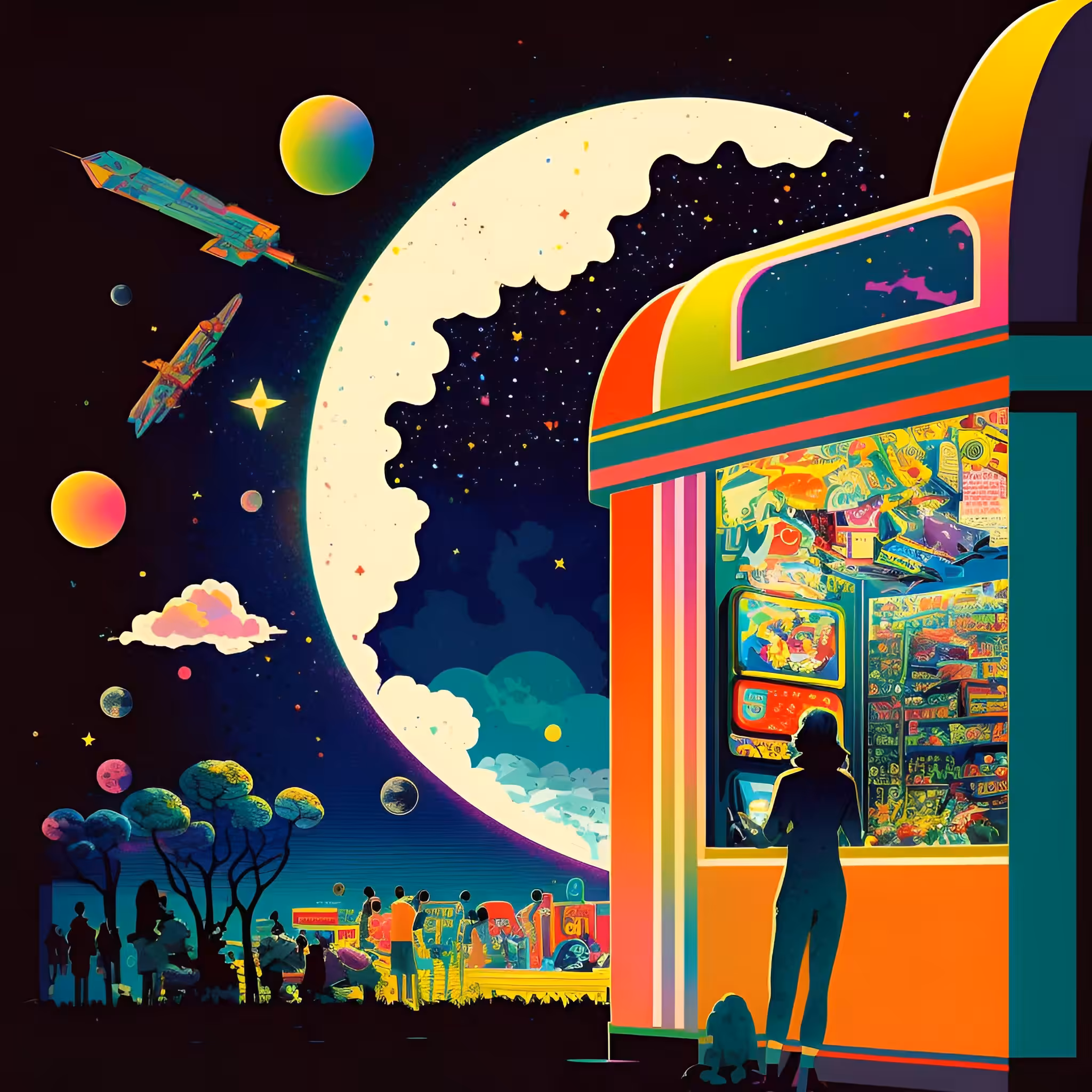 shape of the moon