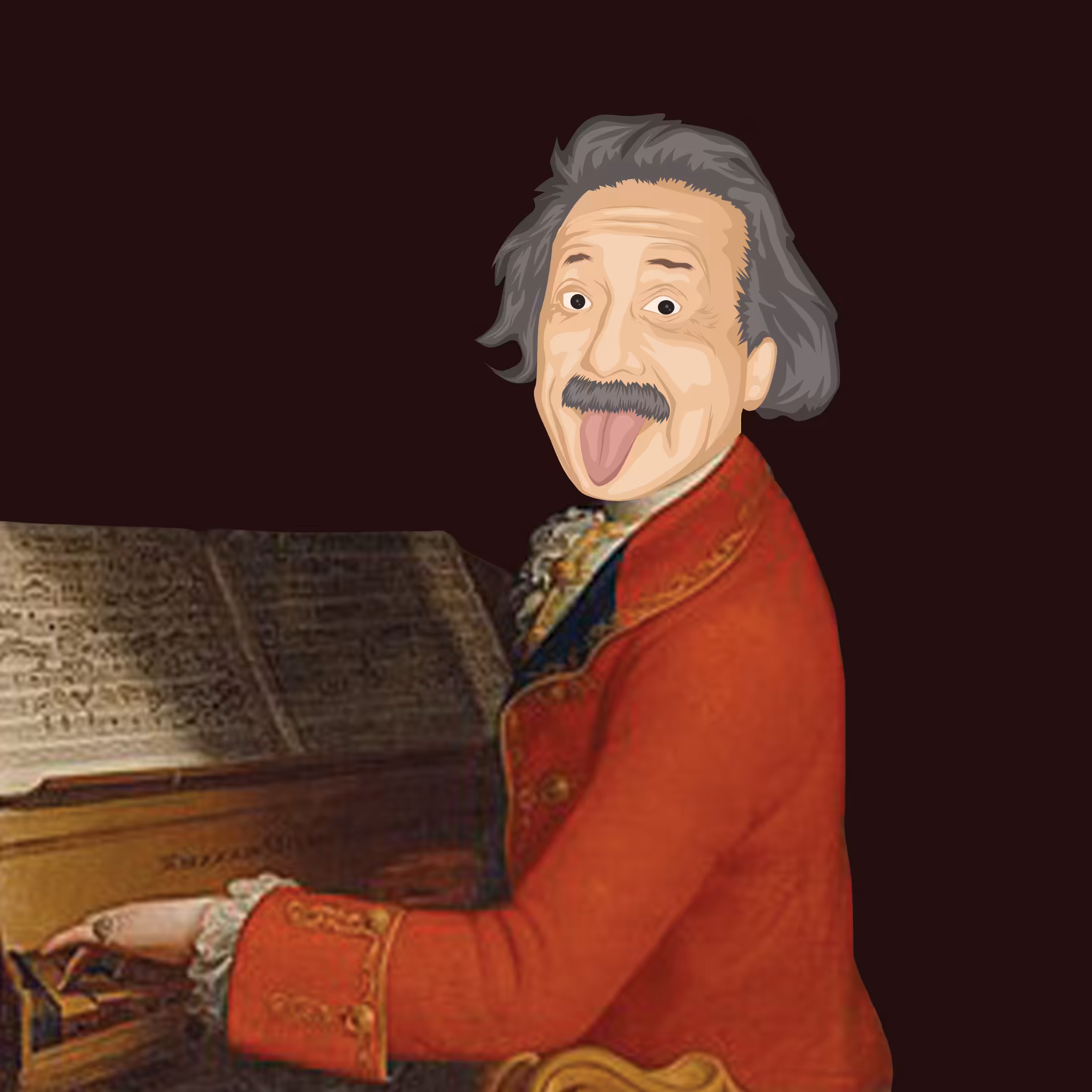 Einstein became a pianist