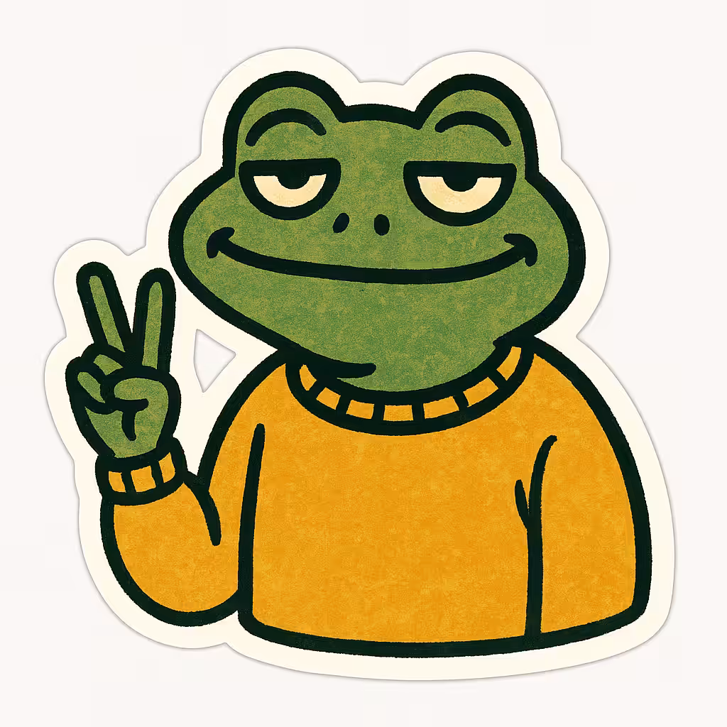 Frog in a Sweater