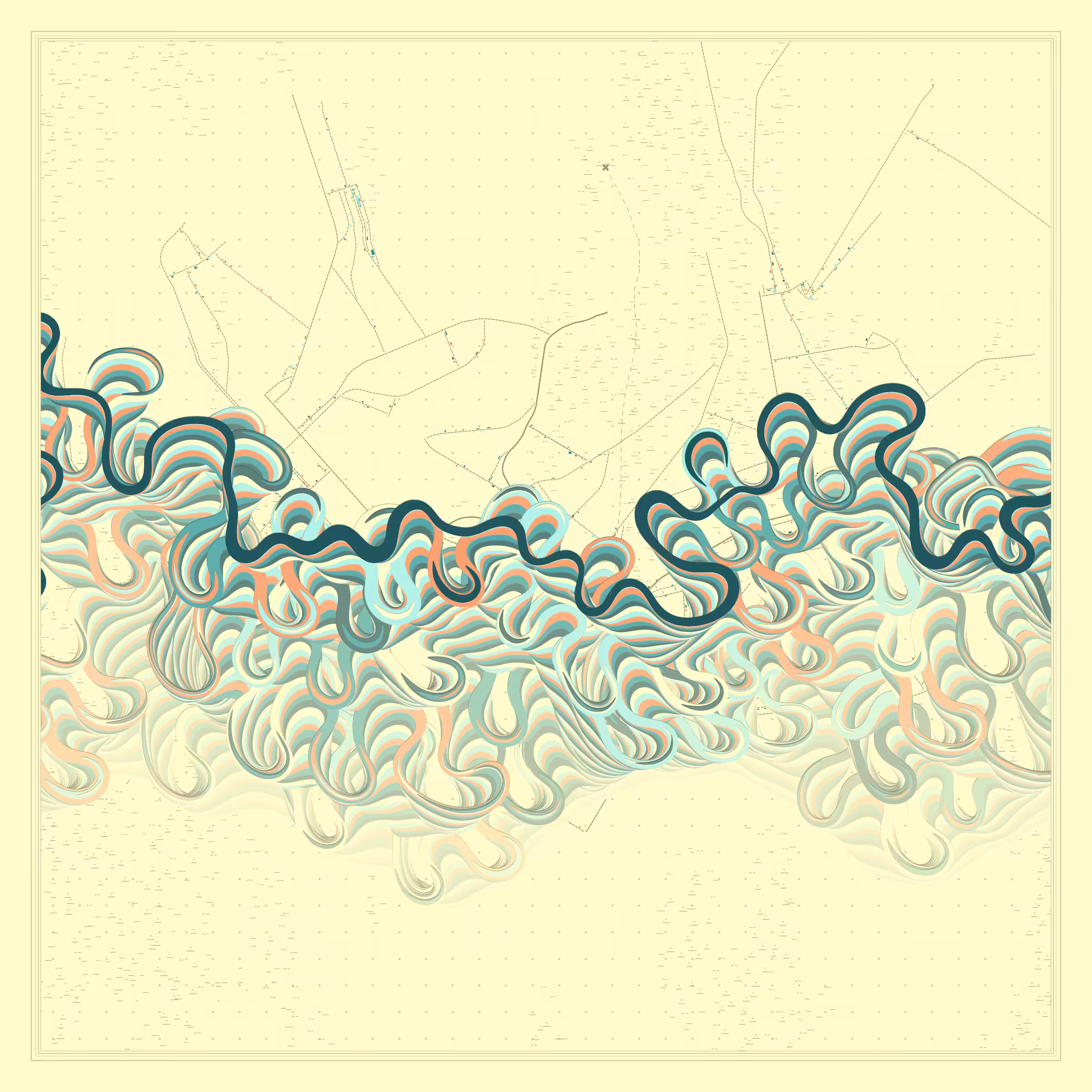 Ancient Courses of Fictional Rivers #911