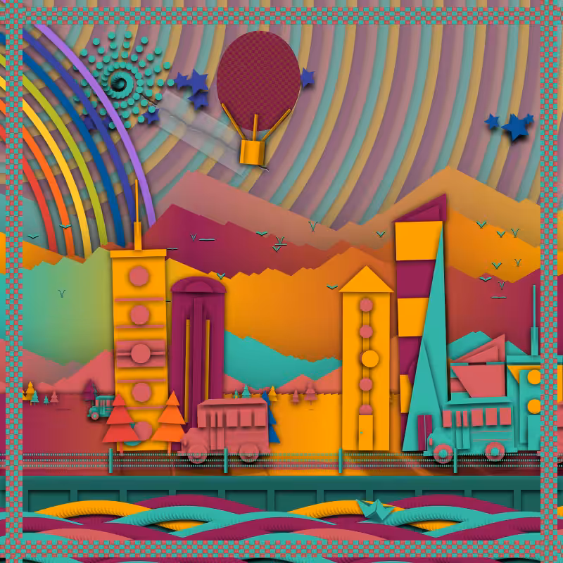 Paper Art 2.5D #63
