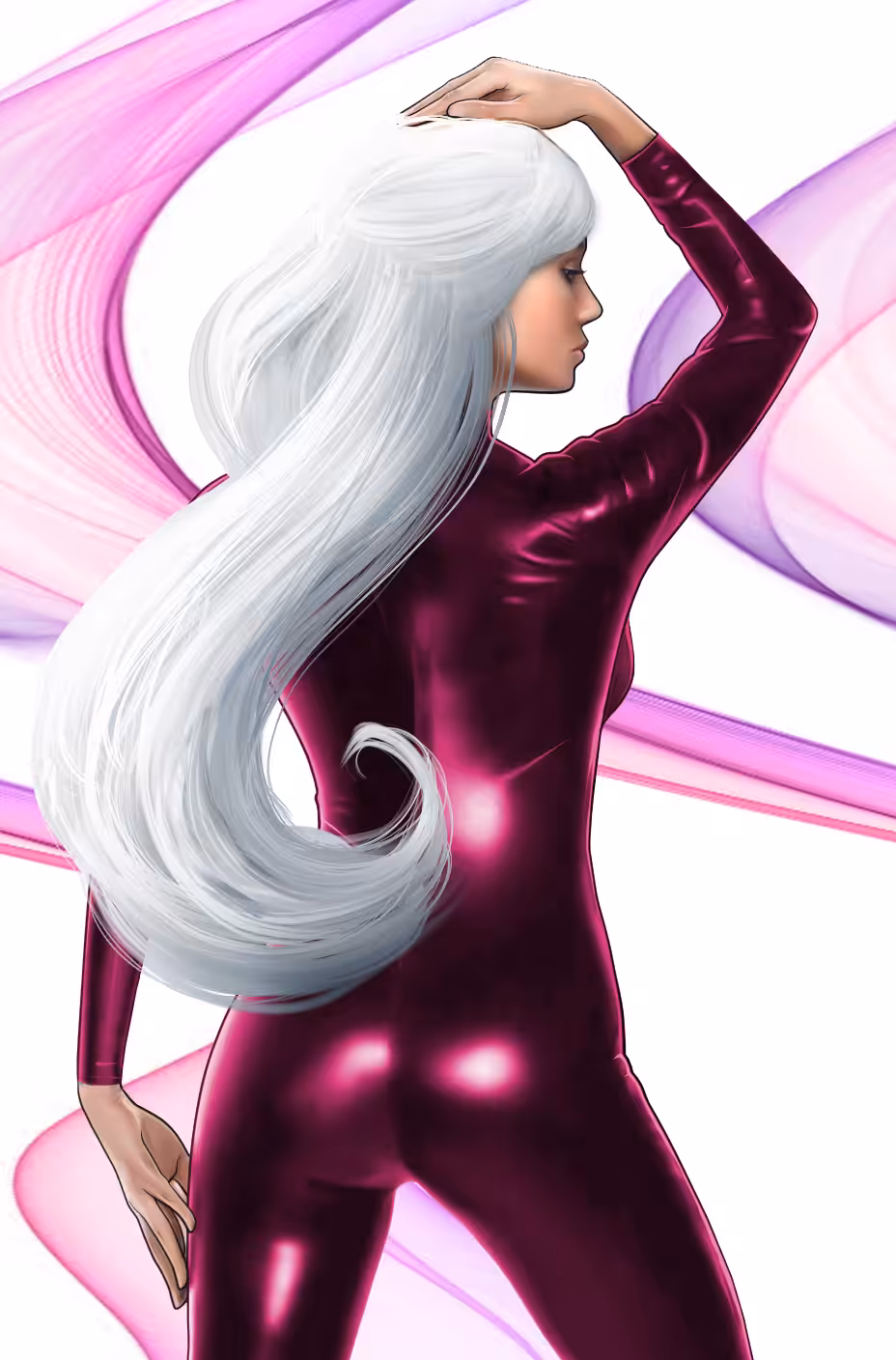 Crypto Girl in Magenta