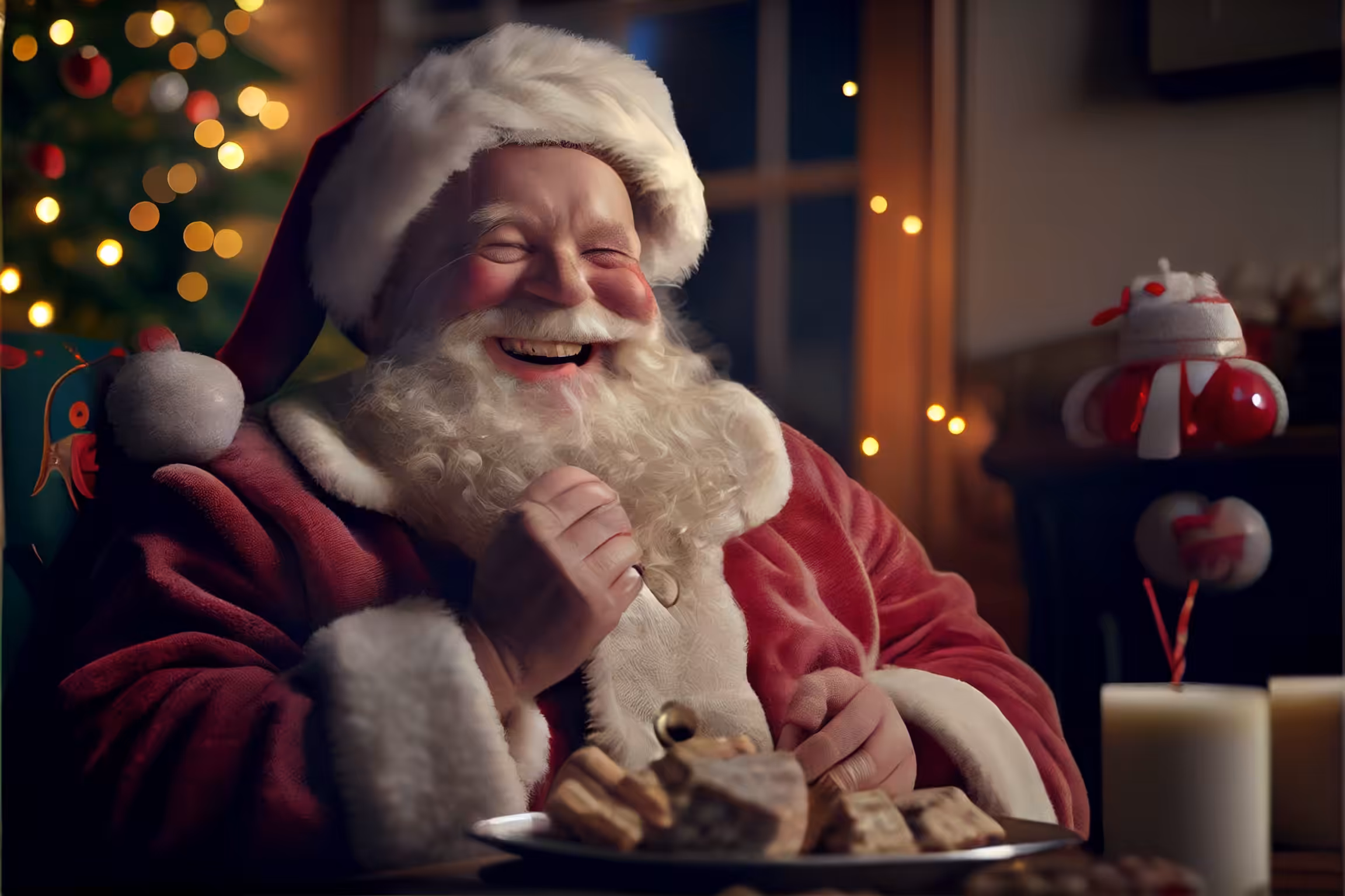 A.I. Creations: Christmas 2022 - Santa loves cookies and milk