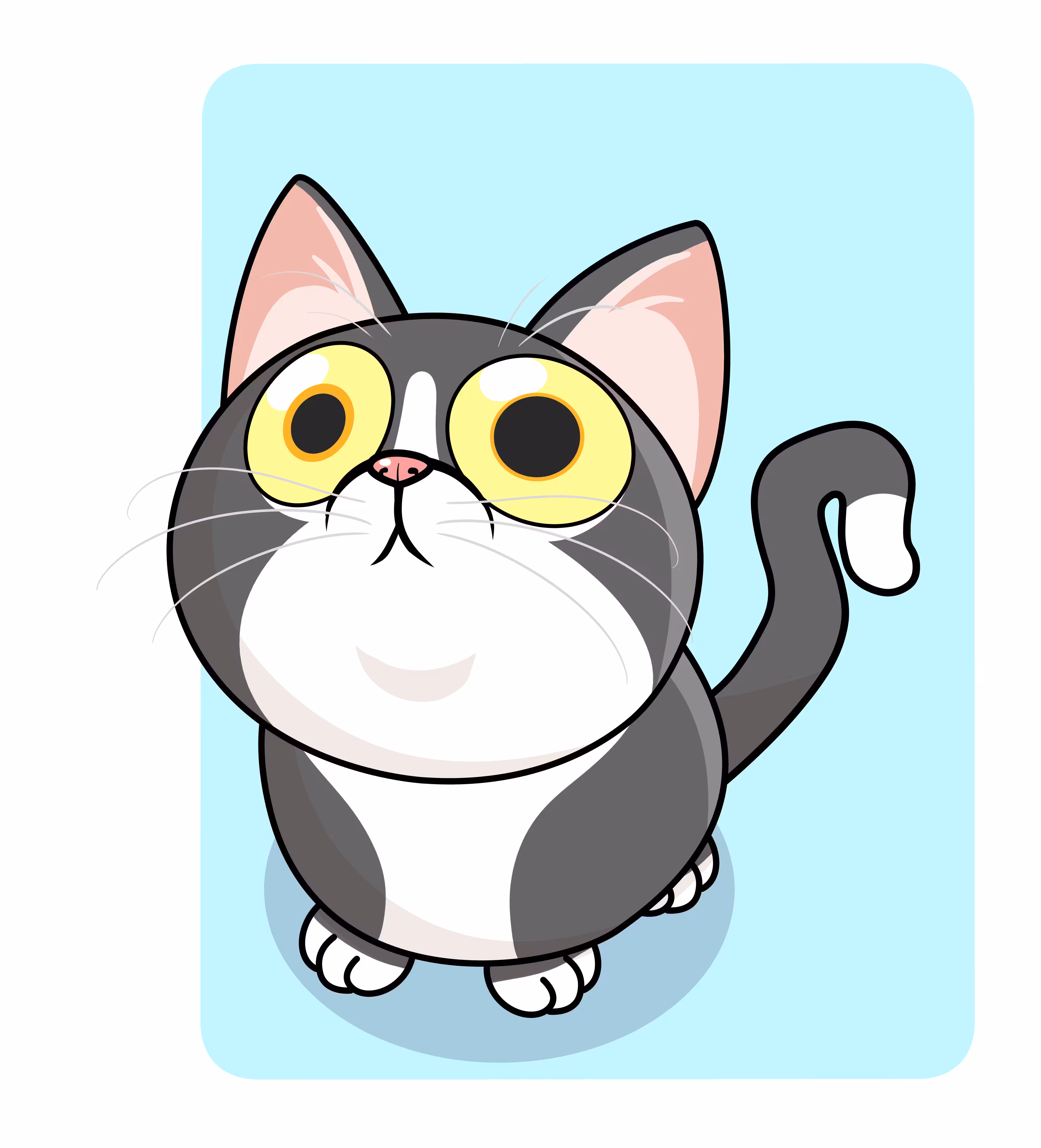 Cat Staring Galaxy #E0009