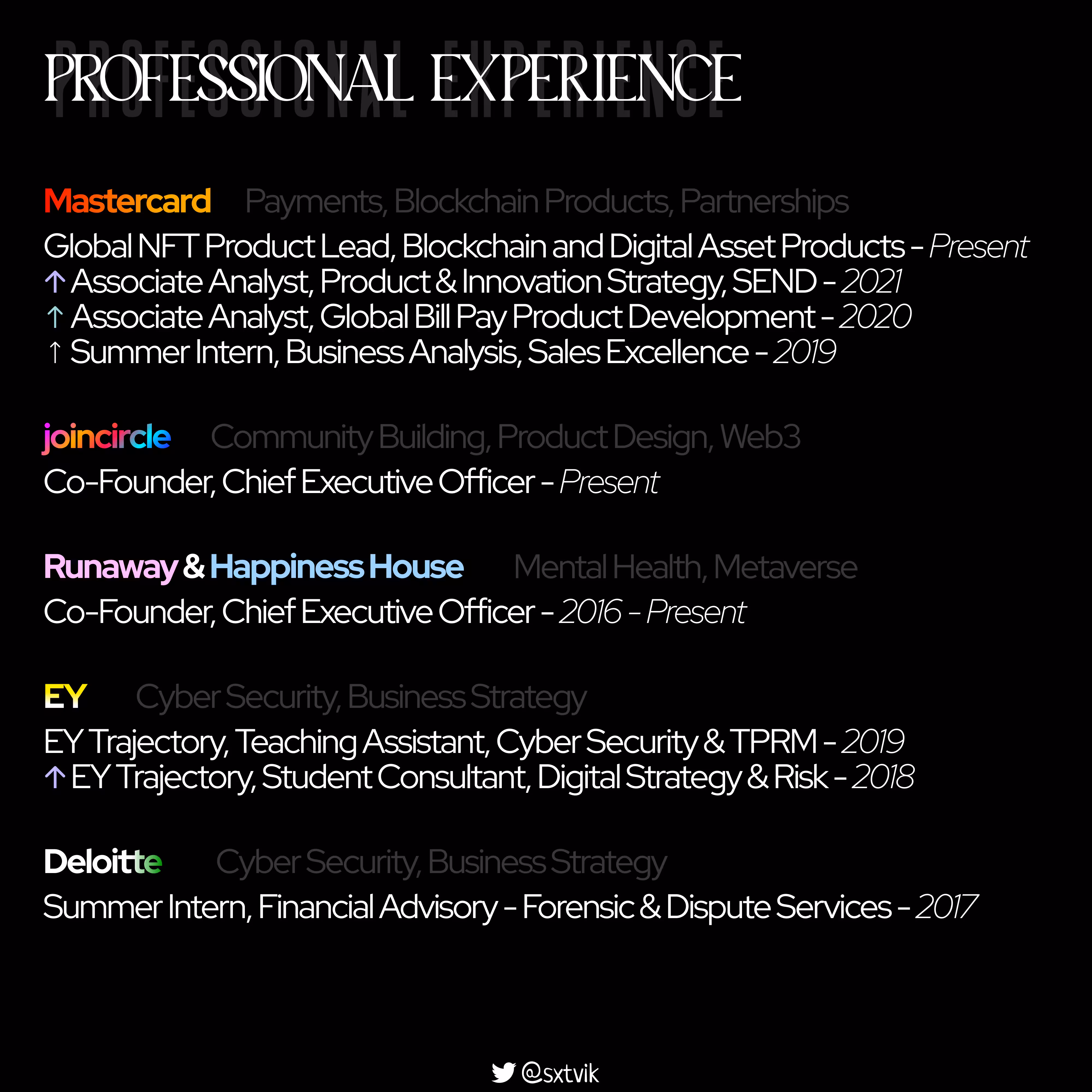 4 - Professional Experience (Overall)