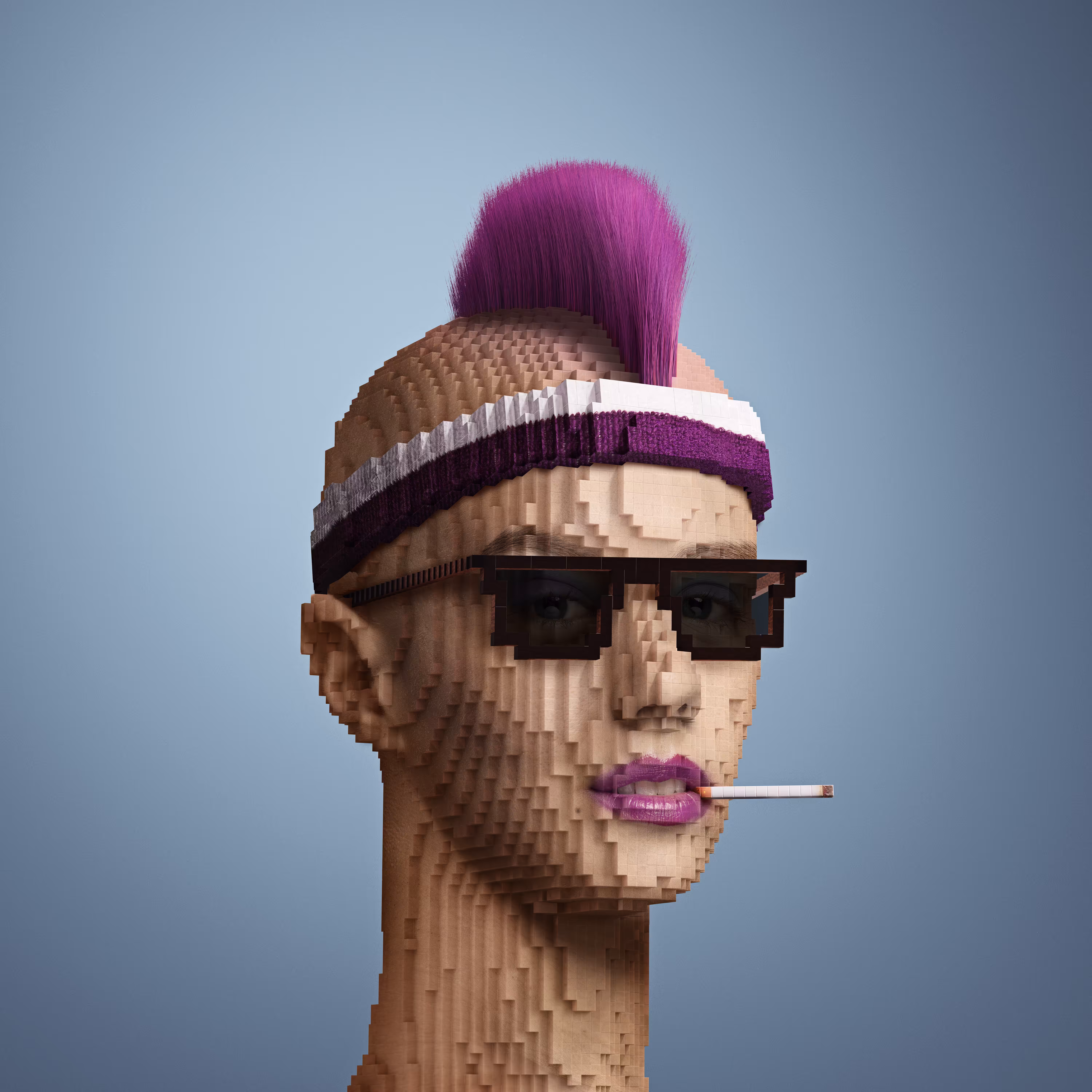 Block Head Punk 048