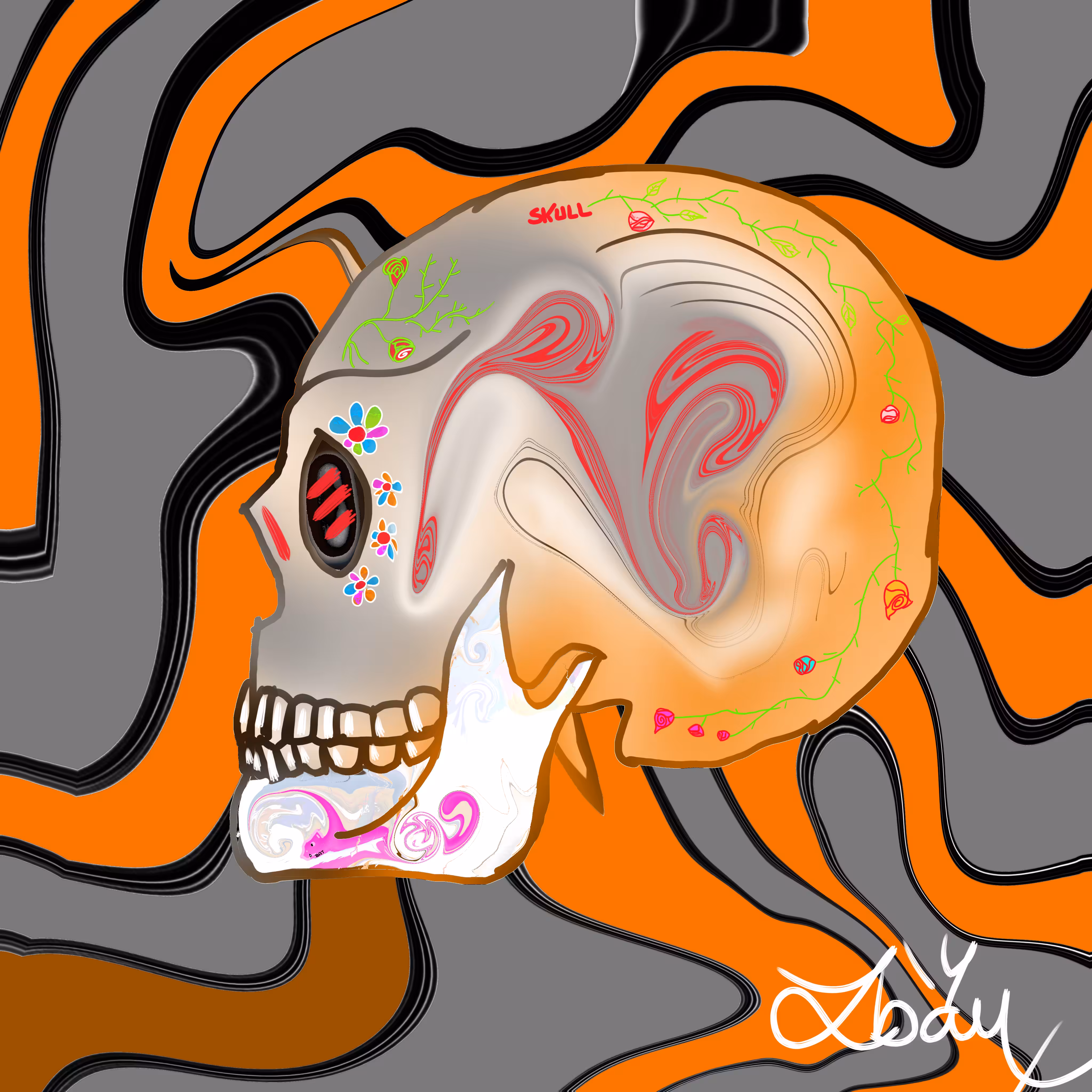 The Flower Skull