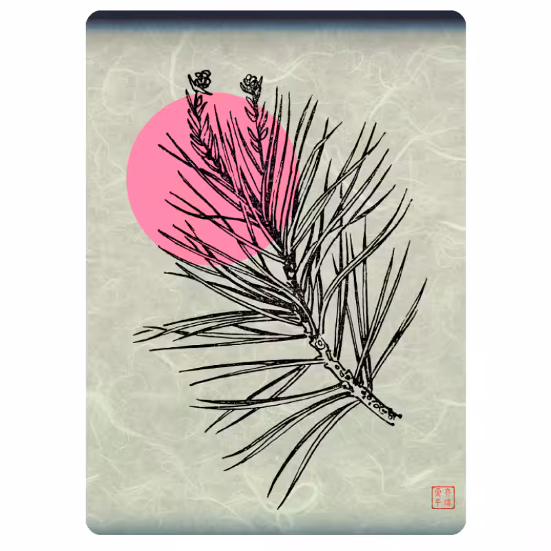 Zen flower card #41