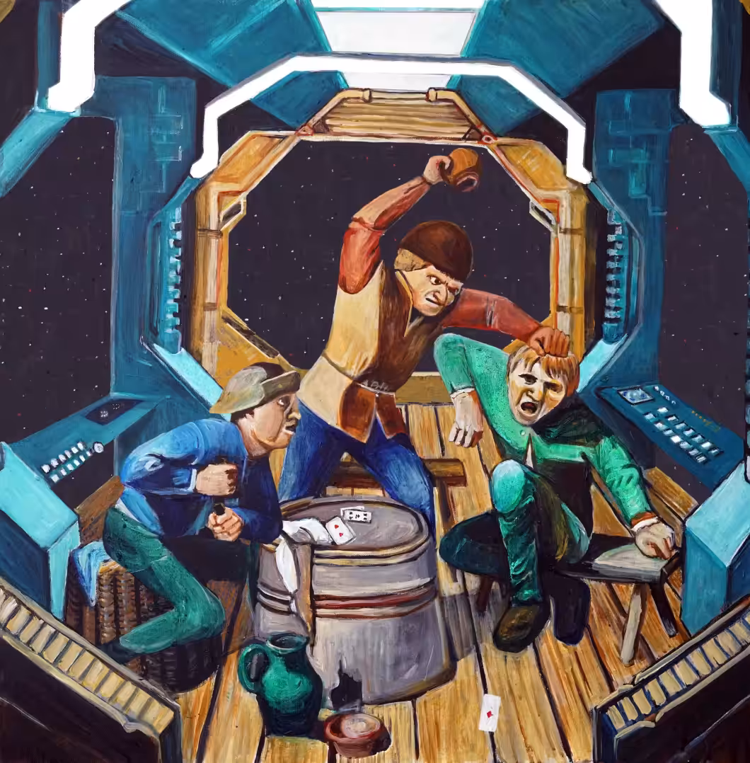 A Brawl Aboard the ISS Brouwer
