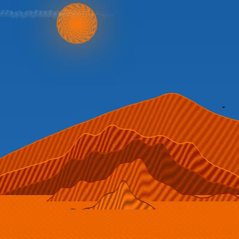 Painted Mountain Sunset #85
