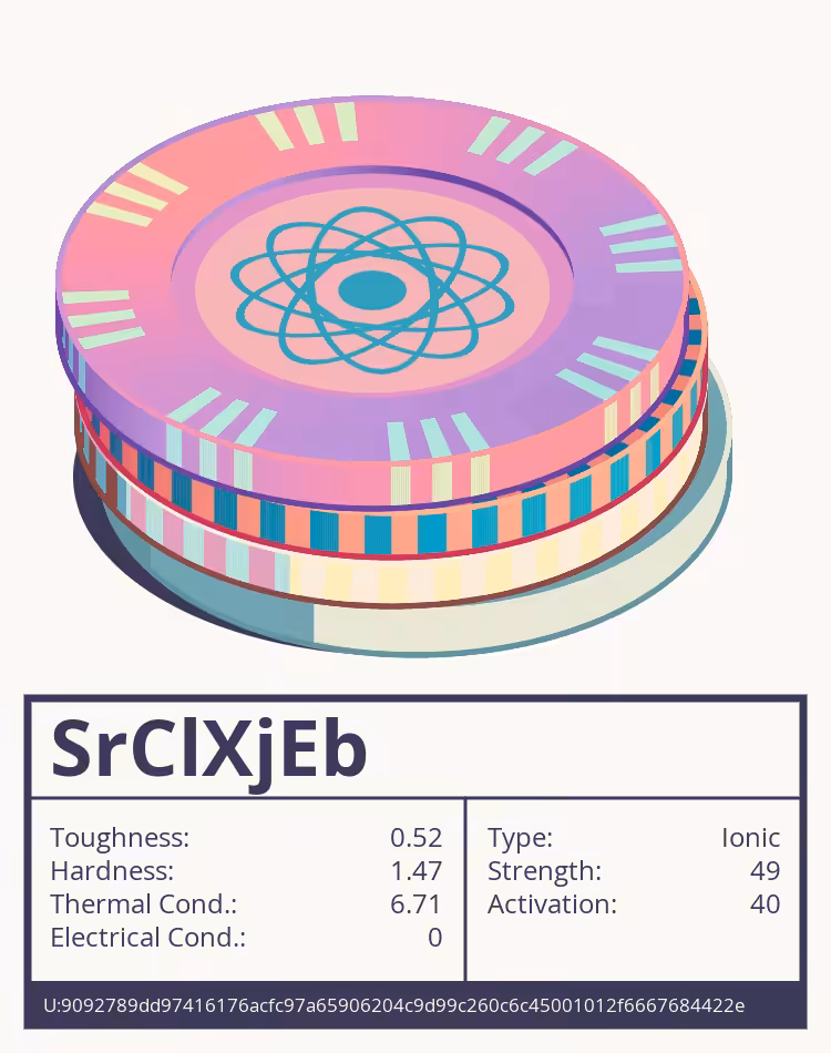 SrClXjEb molecule