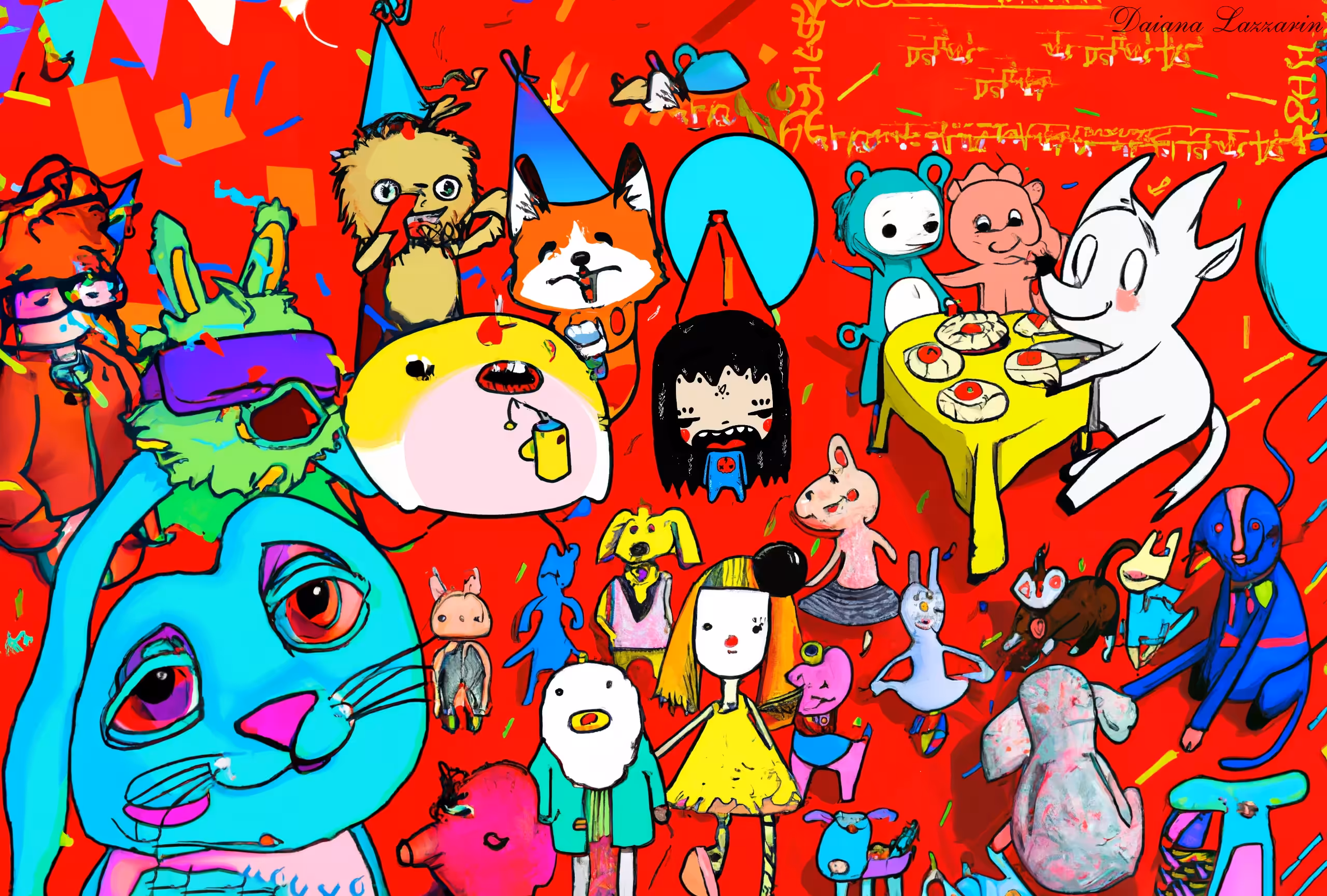 Kiku's birthday selfie 2022 Daiana Lazzarin X KIKU’S WORLD by SABET