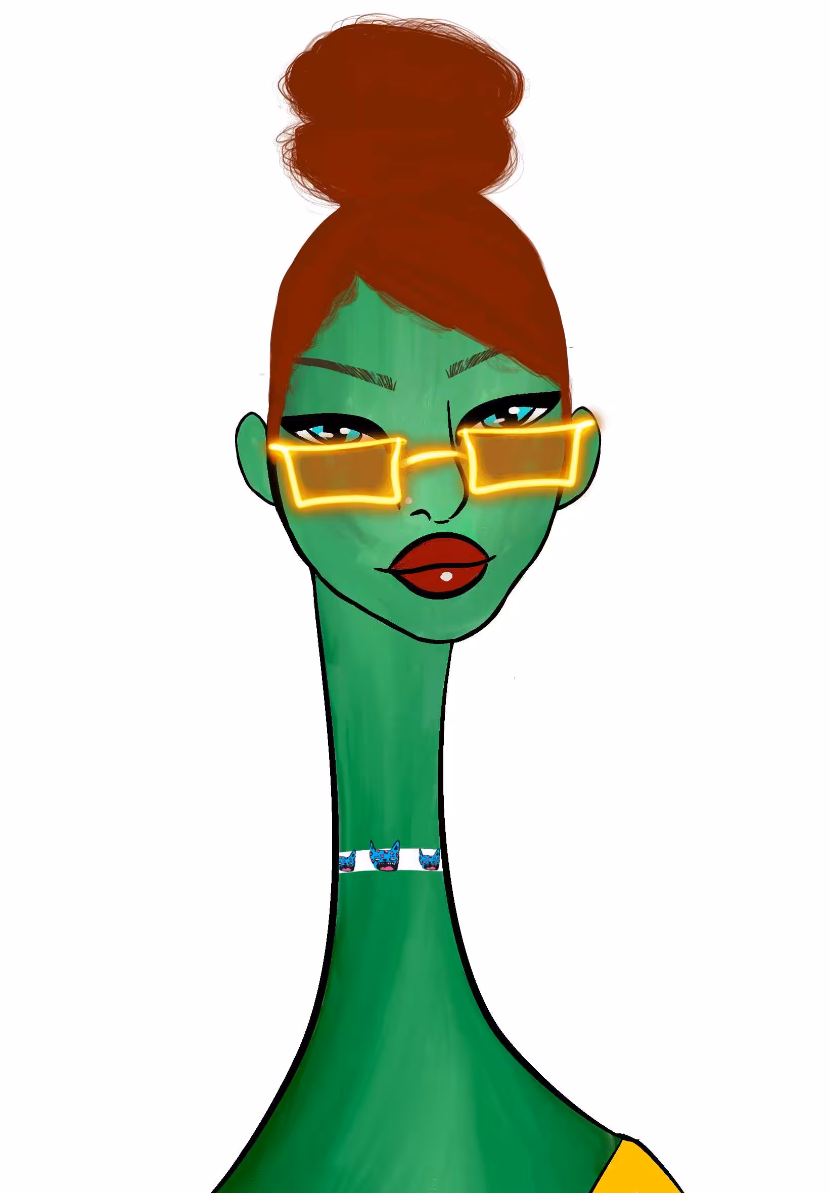 Long Neckie Ladies: Long Neckie Lady #975