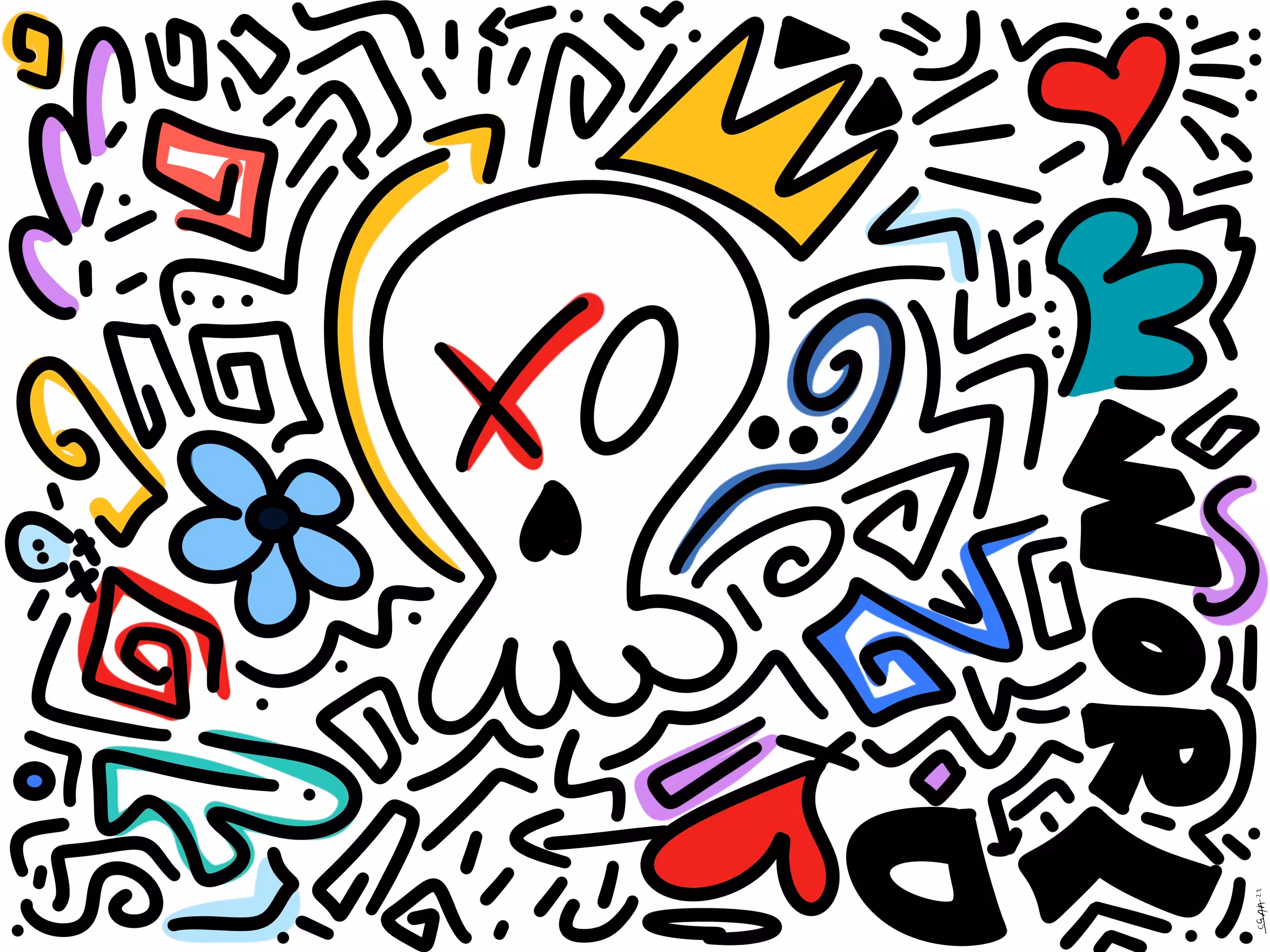 "Queens" - Crazy Skull ArtWork