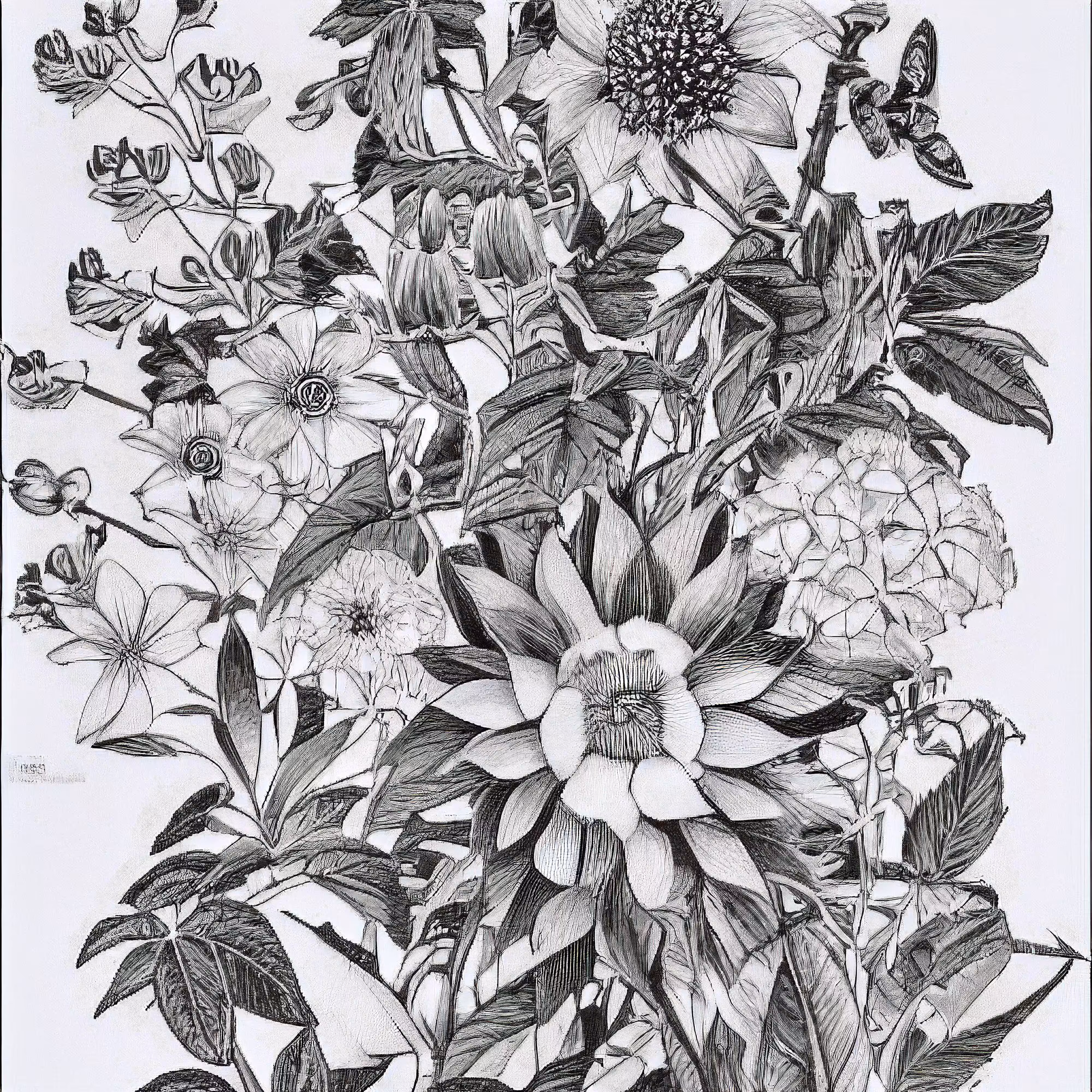 Garden Monochrome #02