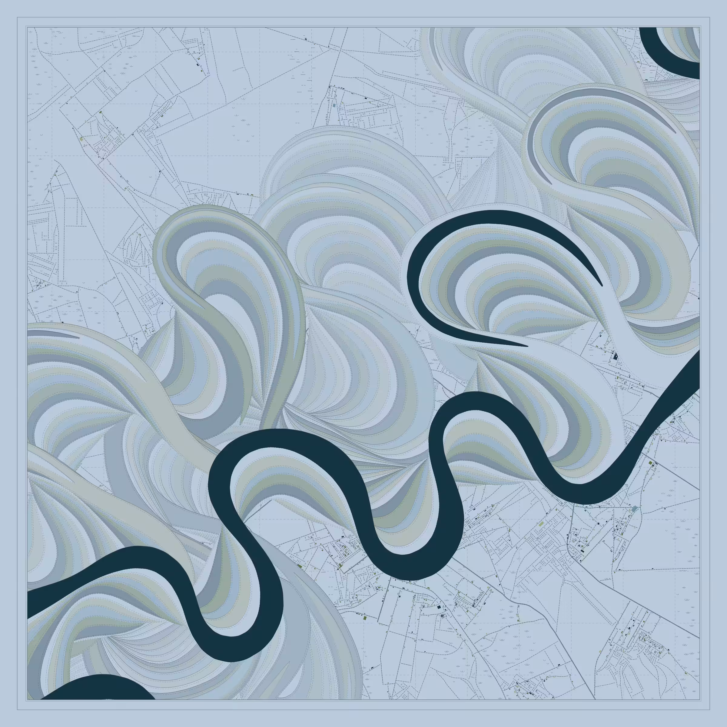 Ancient Courses of Fictional Rivers #905