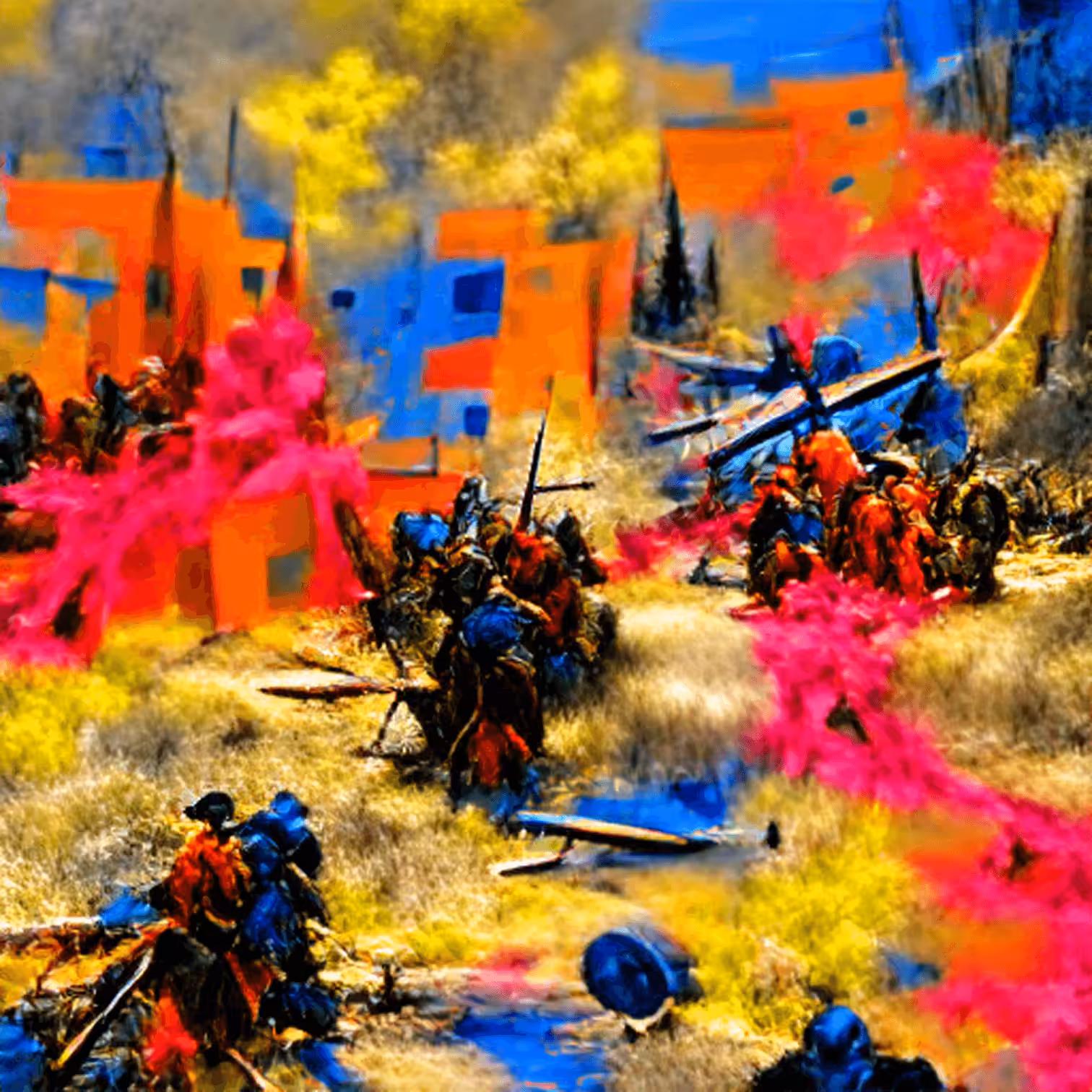 soldiers in war