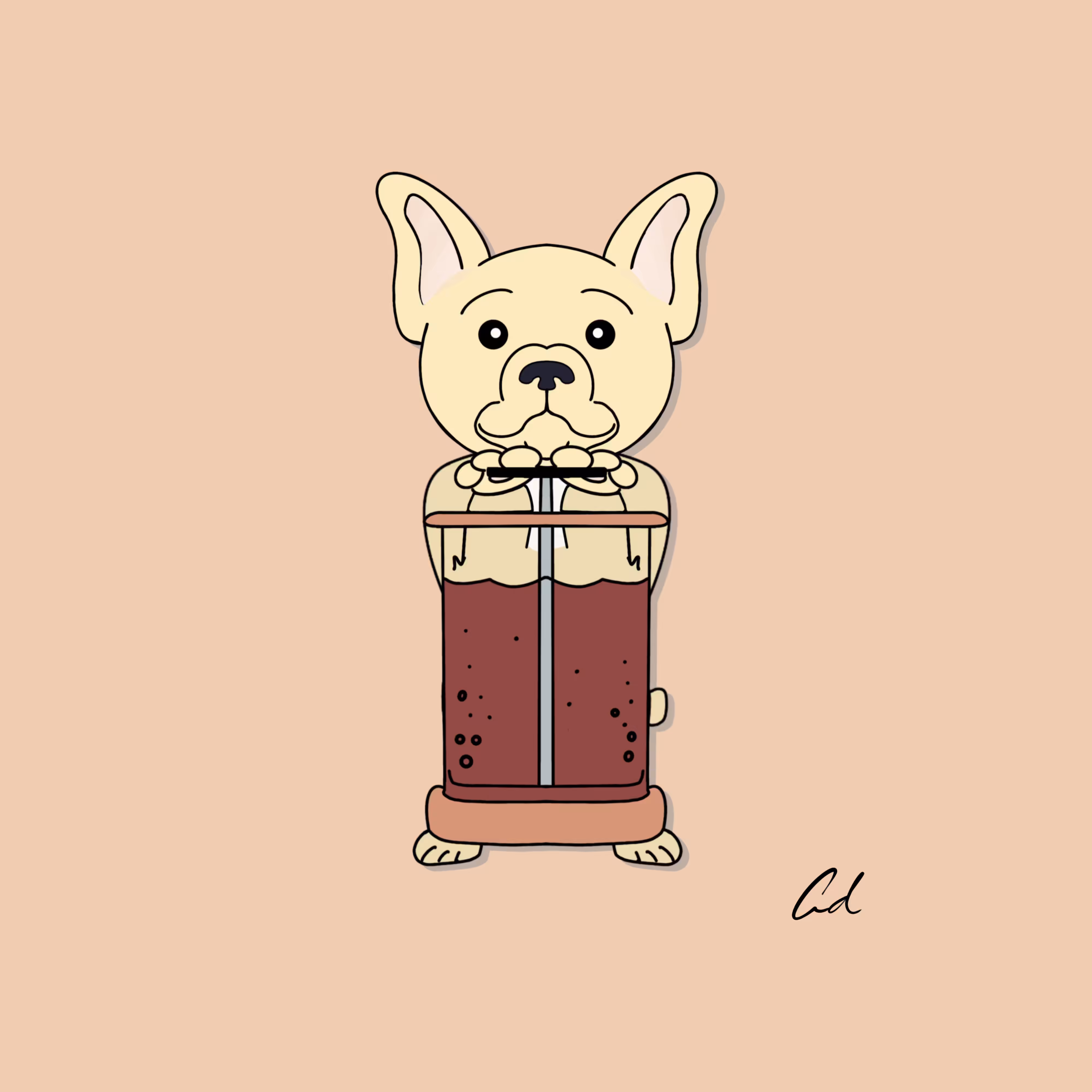 French press pup #2