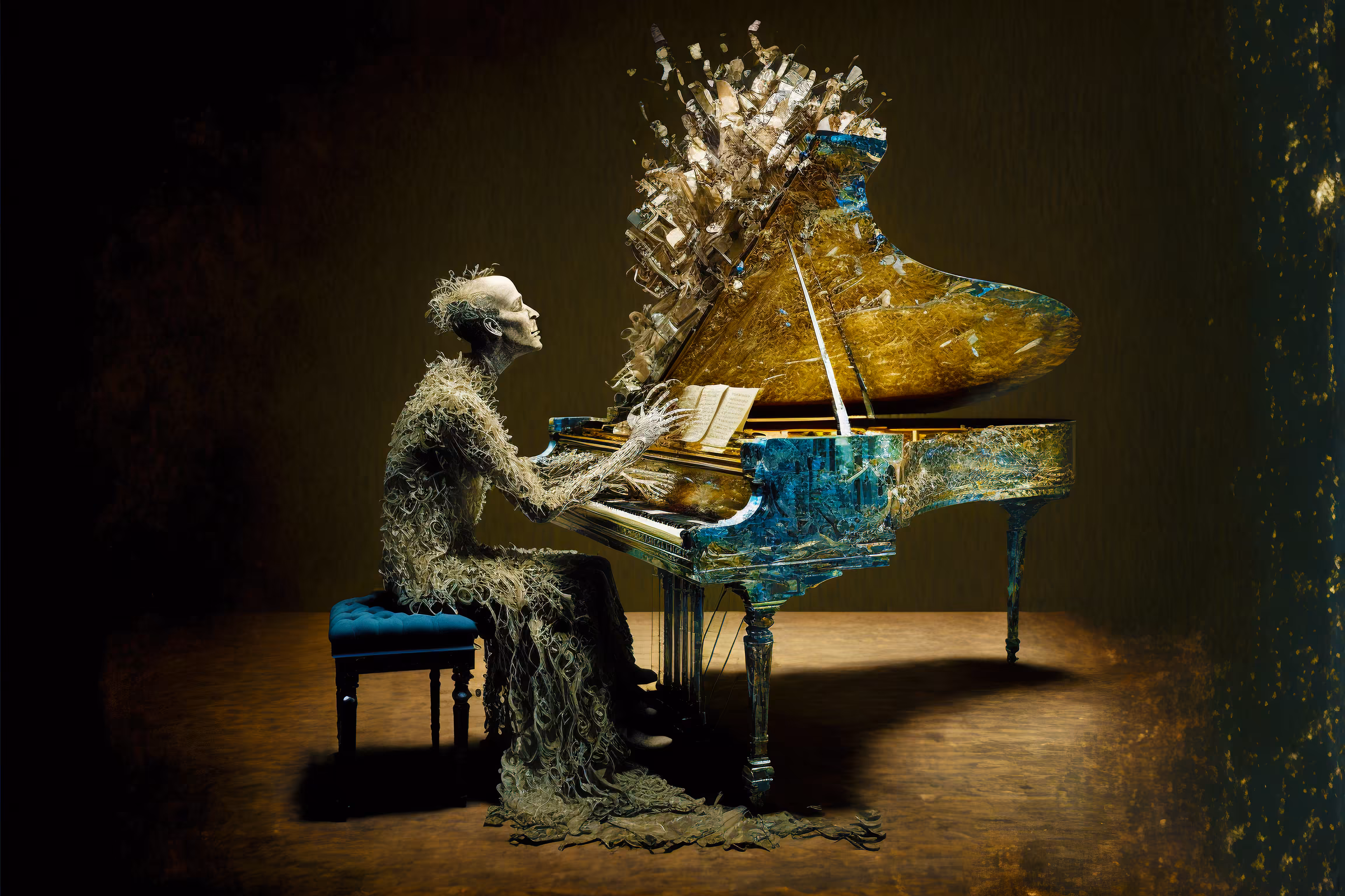 The Wraith on the piano