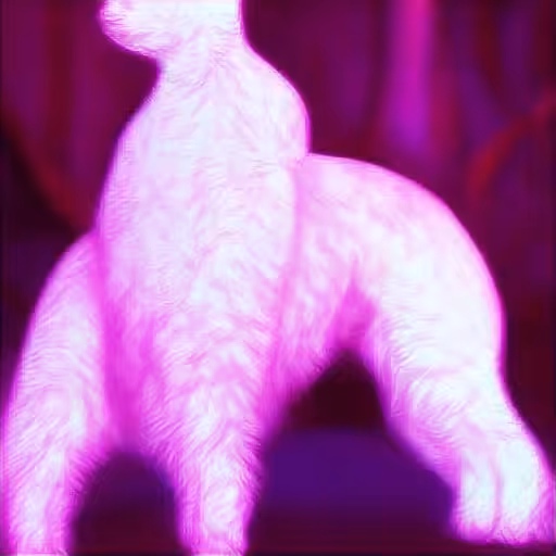 Pink Neon Cat