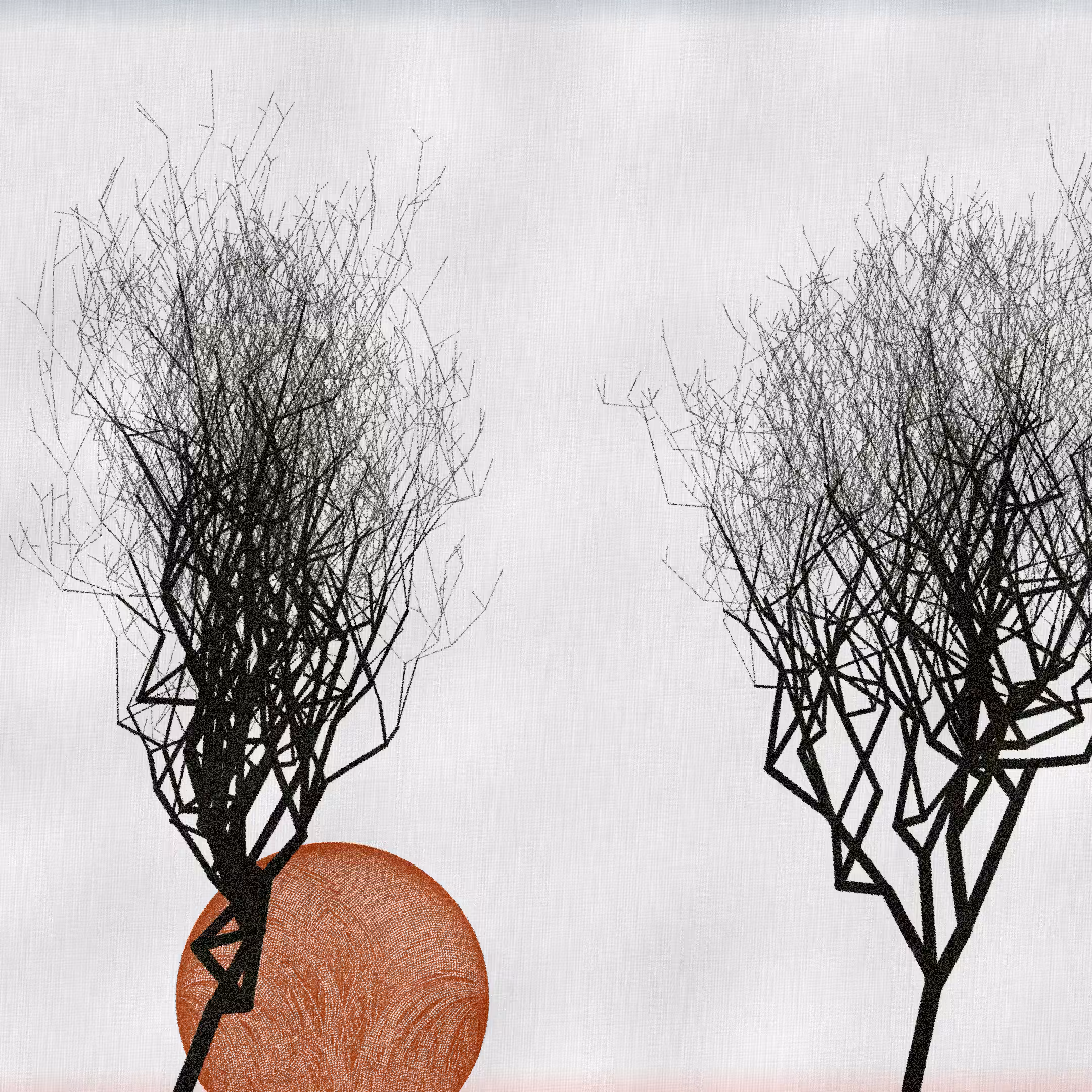 Three dead trees on earth #34