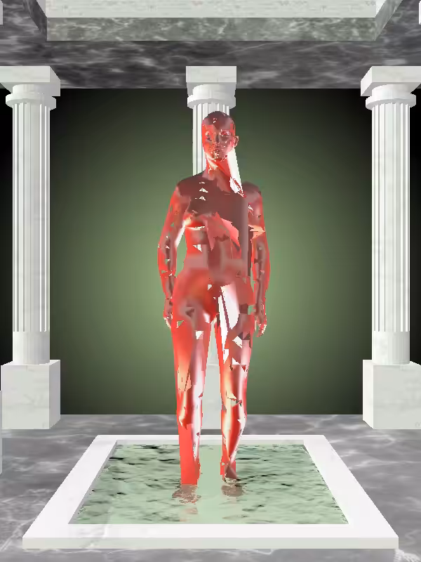 HeavenComputer: The Jumping Bright Red Woman #2079