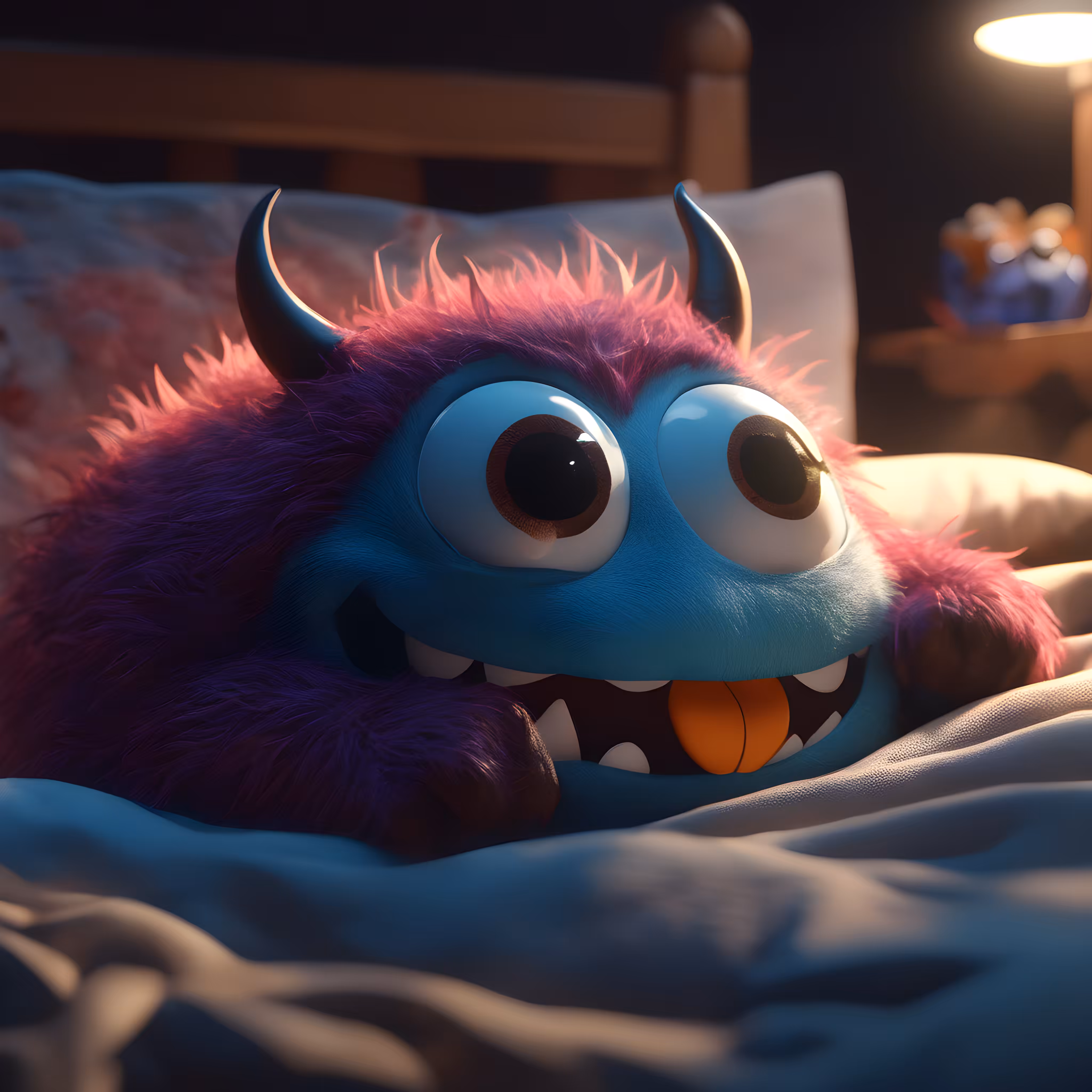 "Magic Friend on the Bed"
