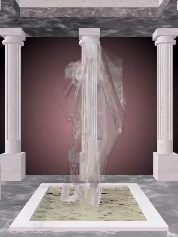 HeavenComputer: The Fading Injured Matte Ivory Man #7095