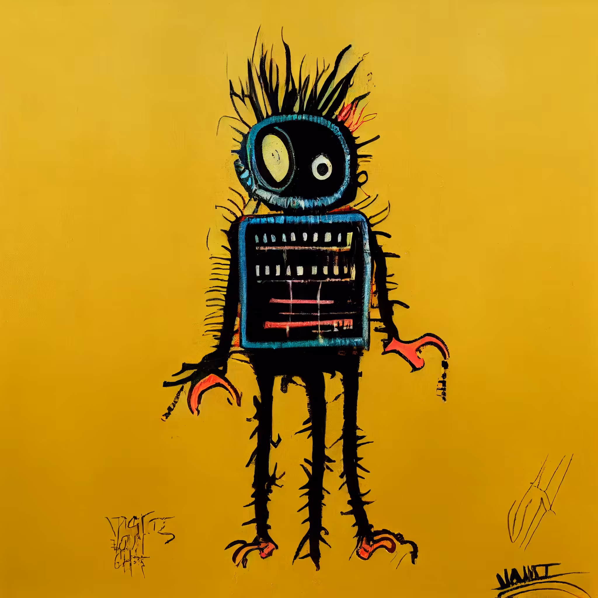 Basquiat Little Creatures: Little Creature #00063