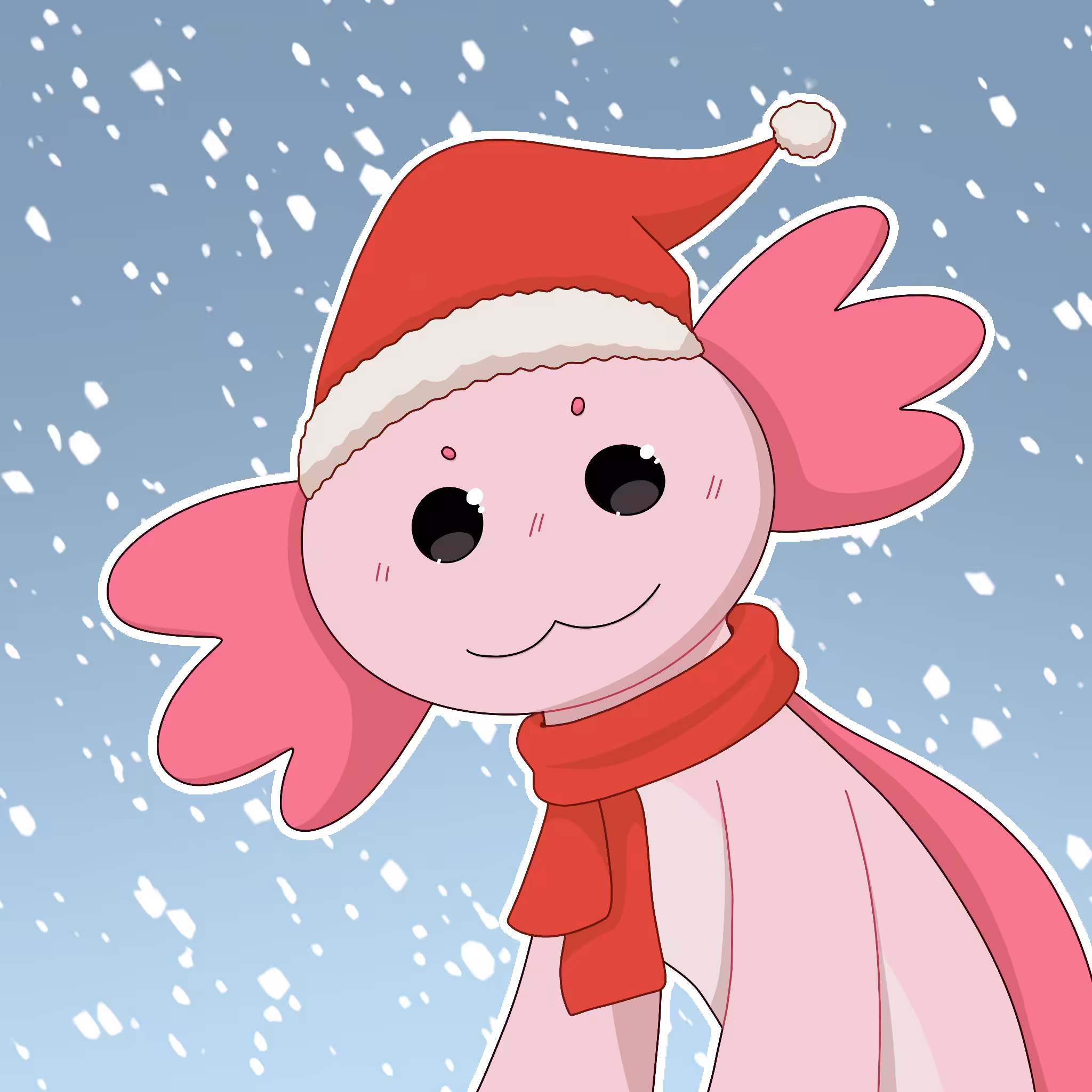 xmas smol the axolotl