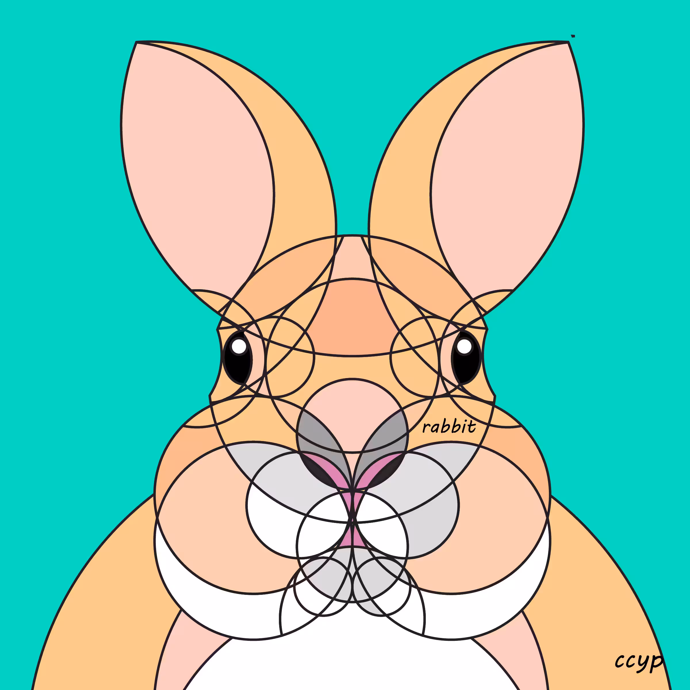 Animal Circle Illustration #032