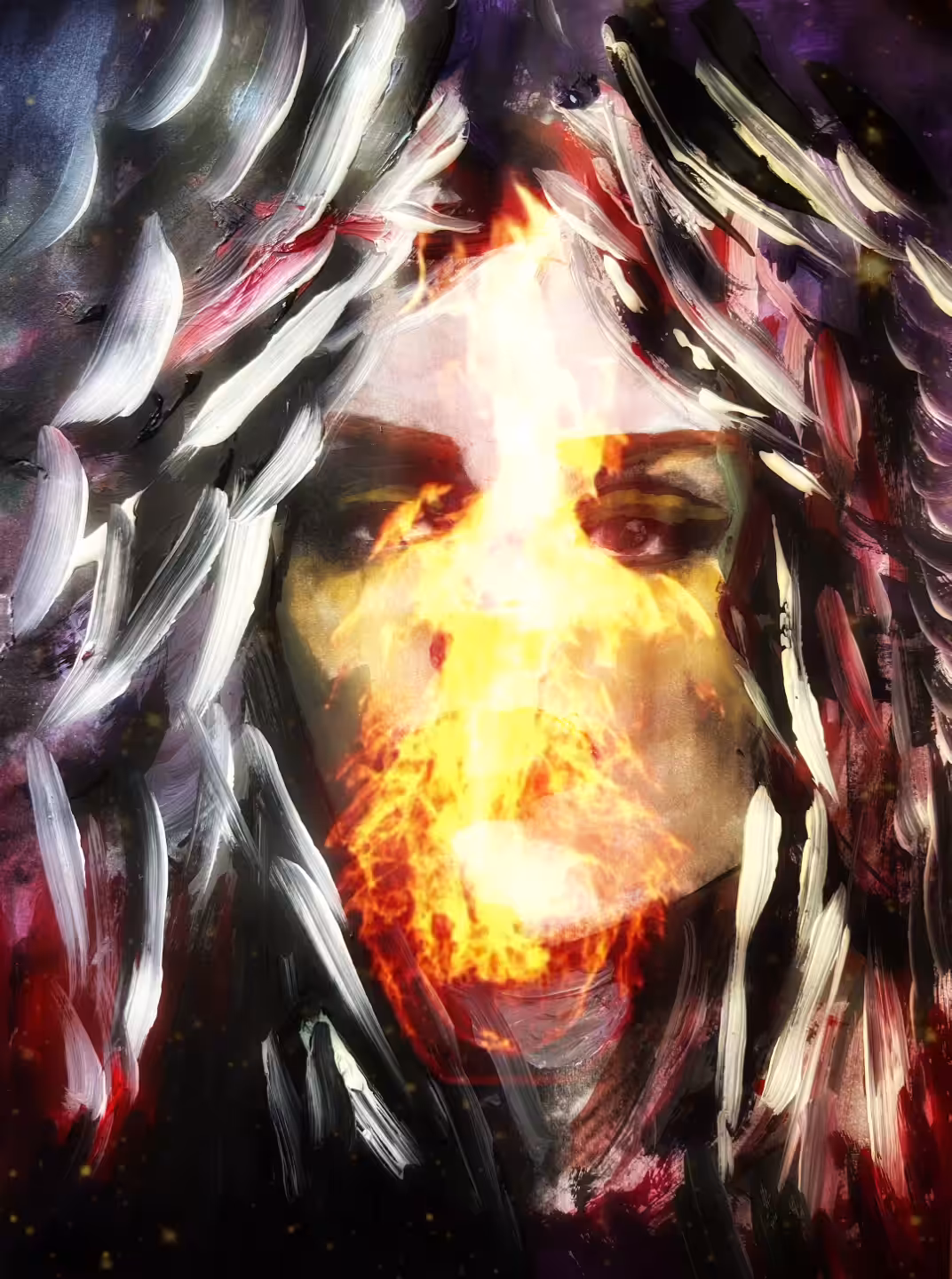 Women #38(They set fire to the heart so much, in the end, the fire reached my soul."