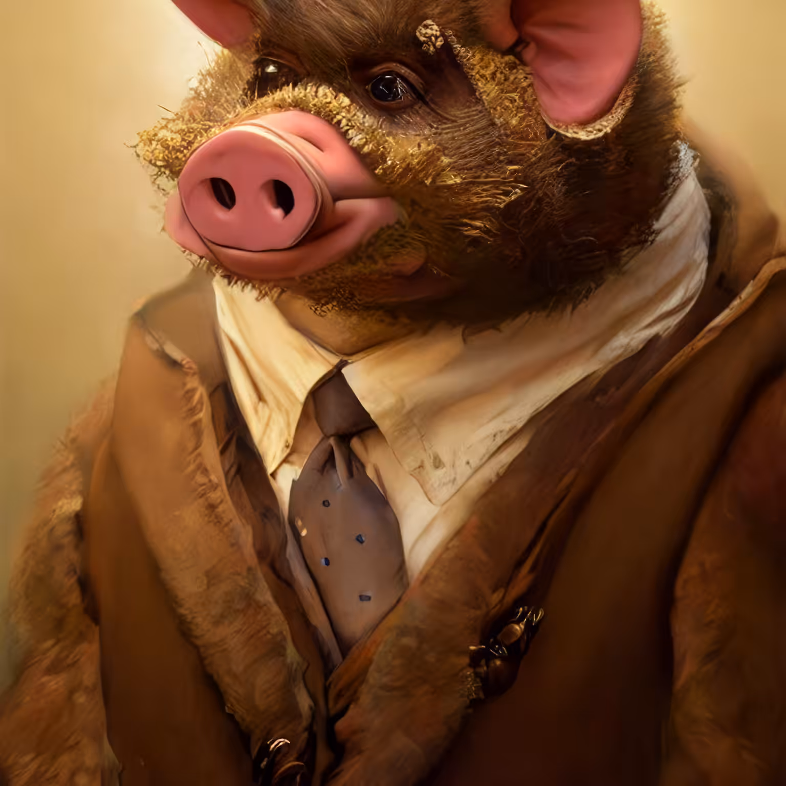 Adorable Furry Creature Collection: Furry Pig 0661