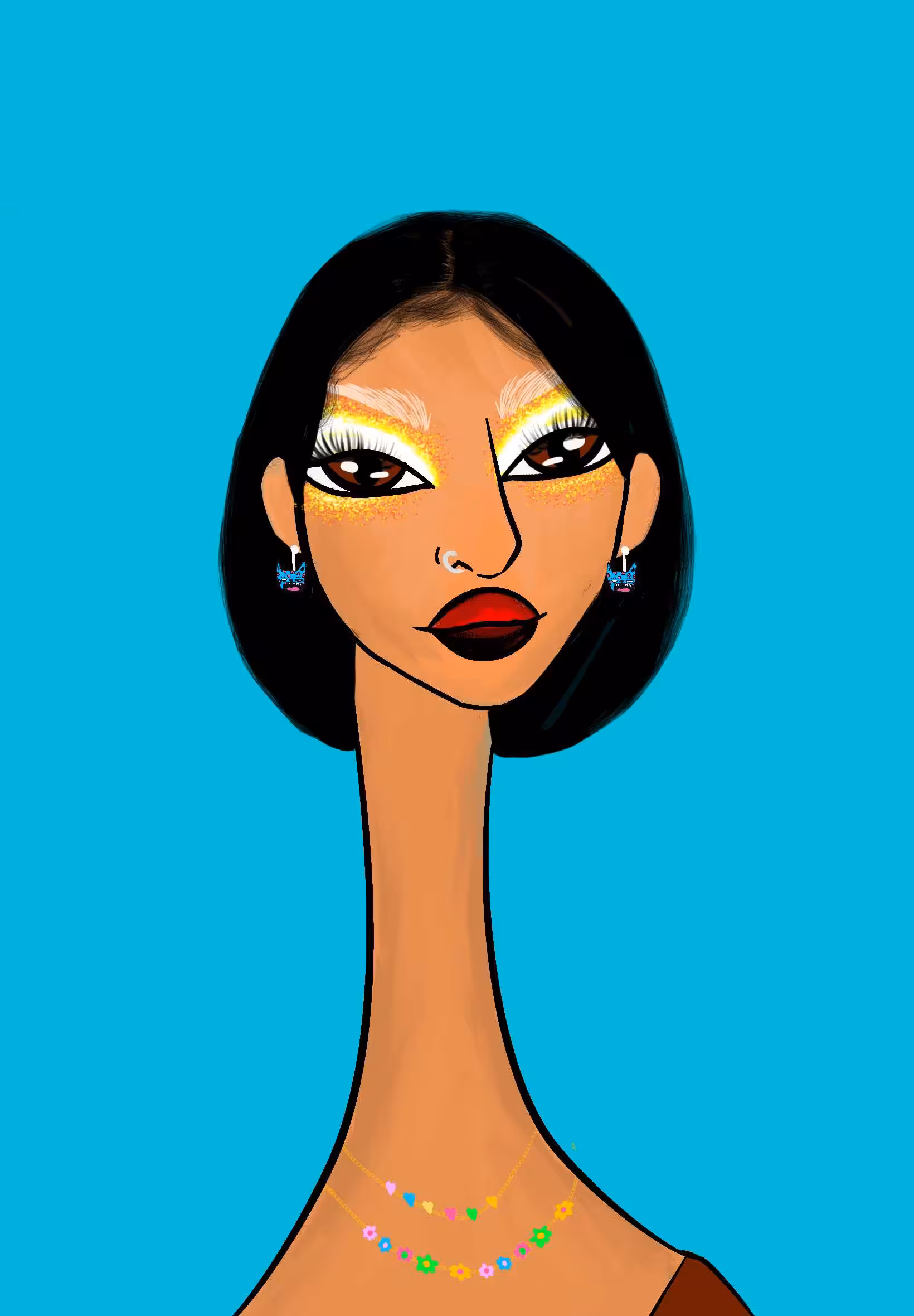 Long Neckie Ladies: Long Neckie Lady #1174