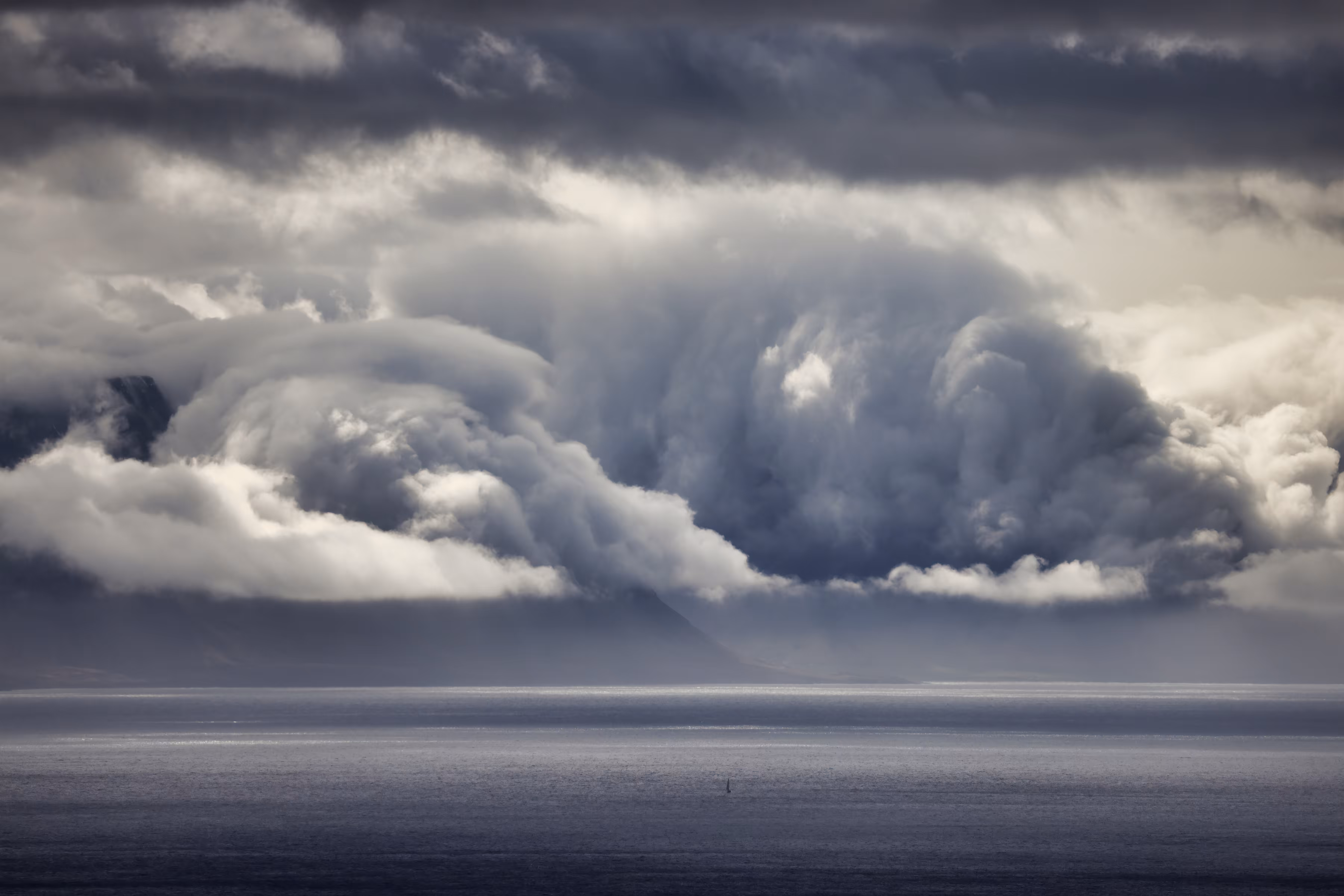 The threat over a calm sea