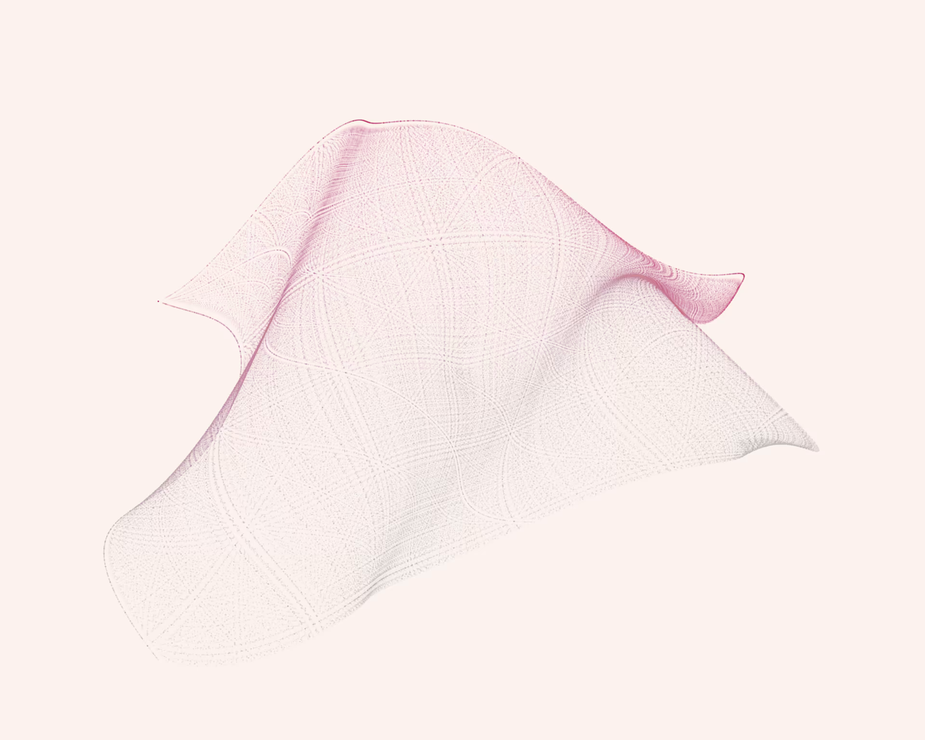 napkin on the floor, red