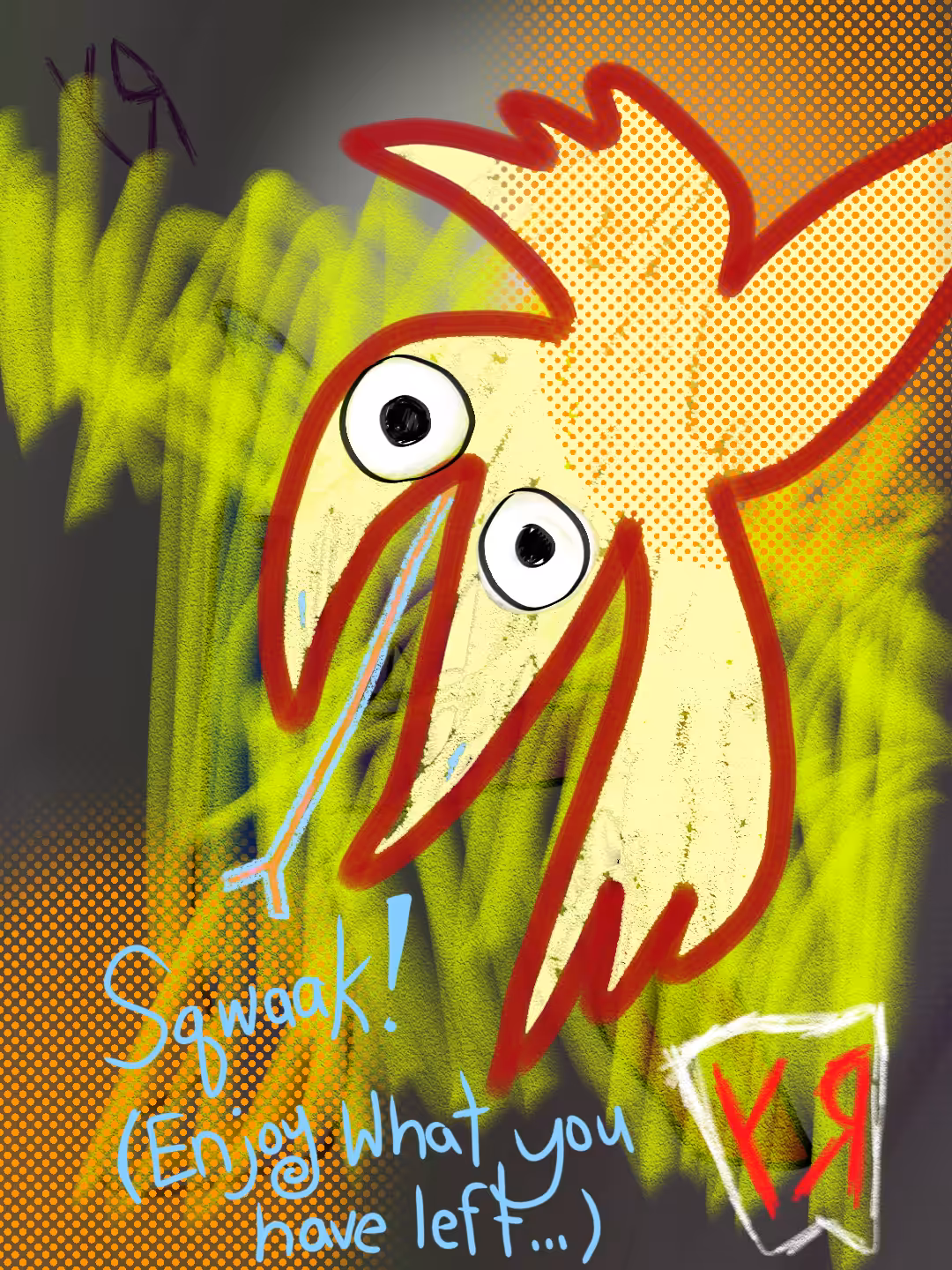 Post-Apocalypse ARTZ: "Sqwaak!" by Richard F. Yates (Holy Fool)
