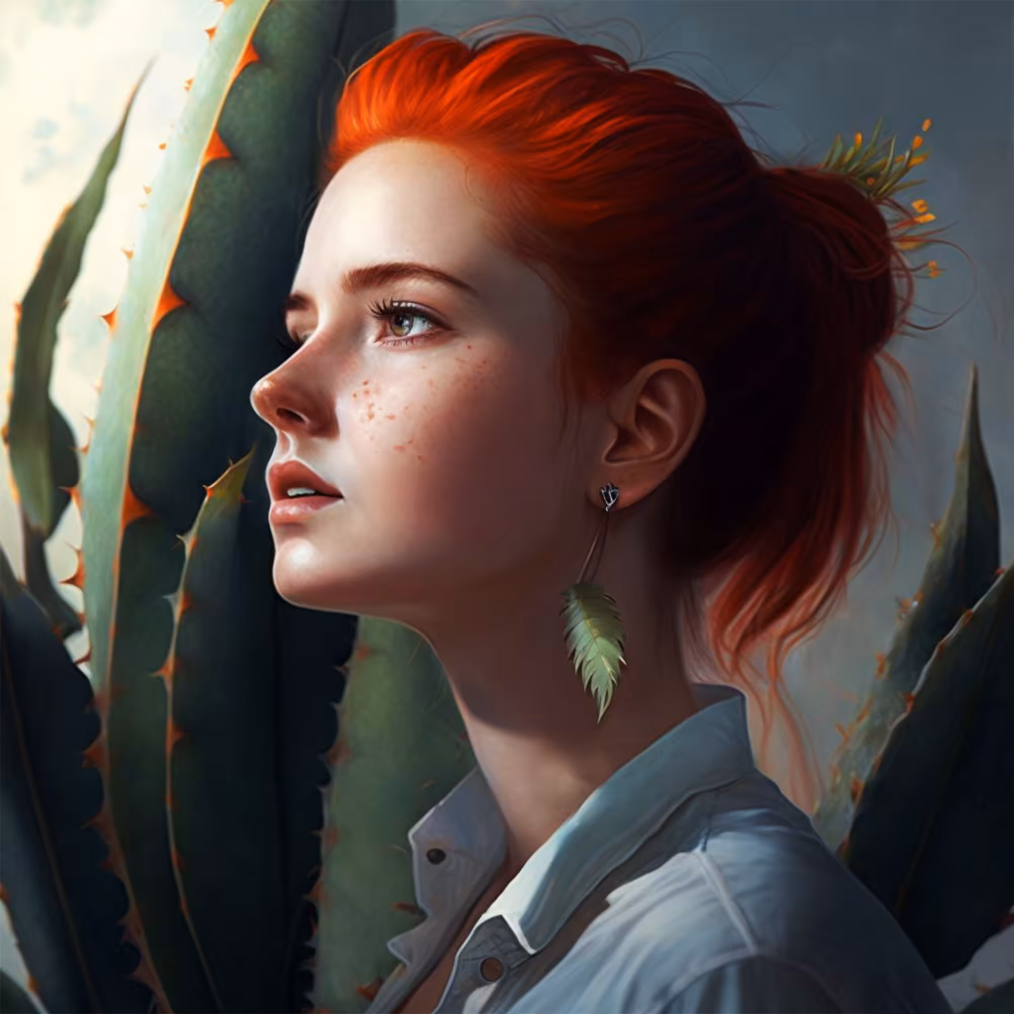 Girl with an earring #008