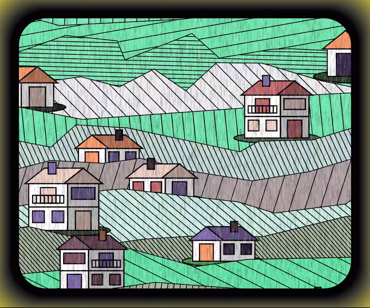 Rainy village #8