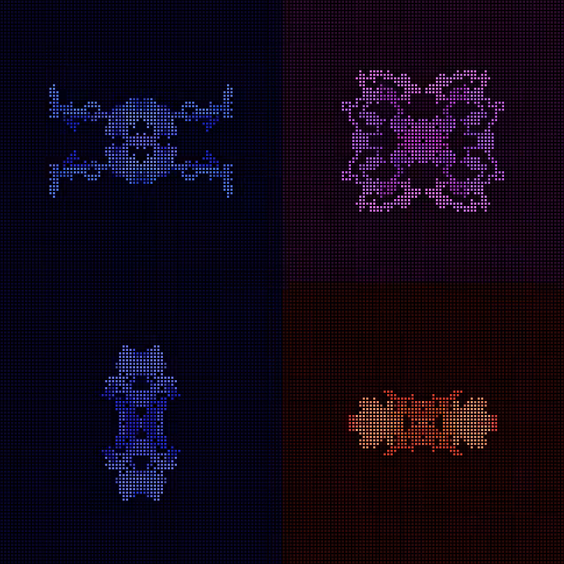 Dither Creatures 2x2 #15