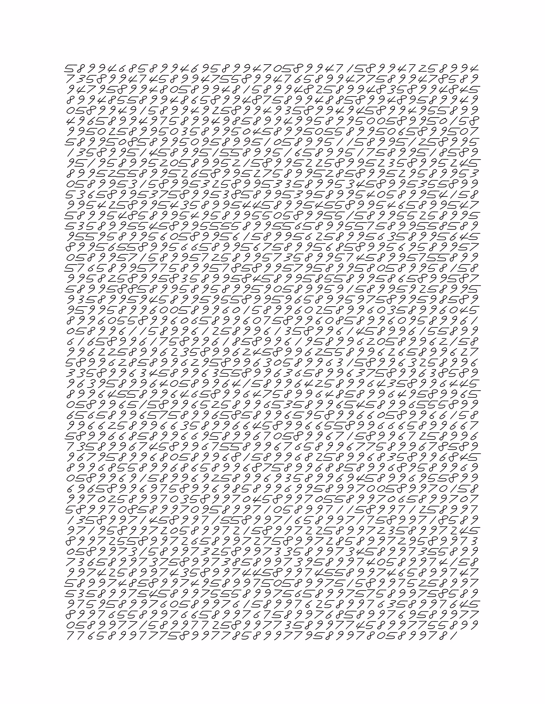 Endless (5,607,250 to Infinity) #996