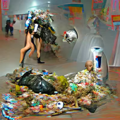 Trash Art Instalation