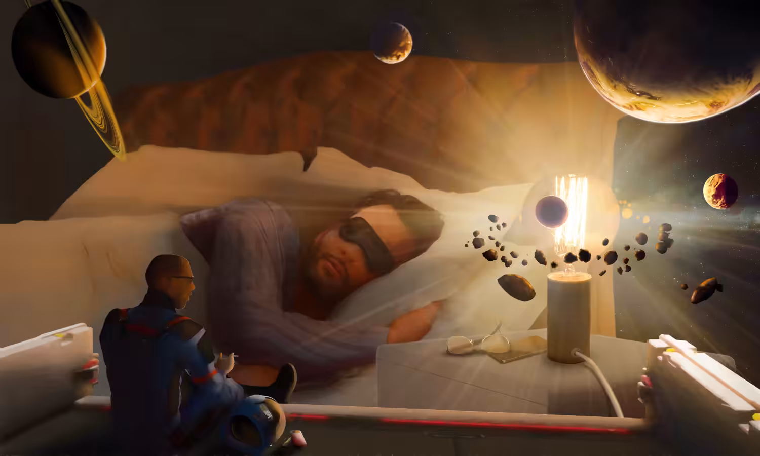 Birth and death, during sleep